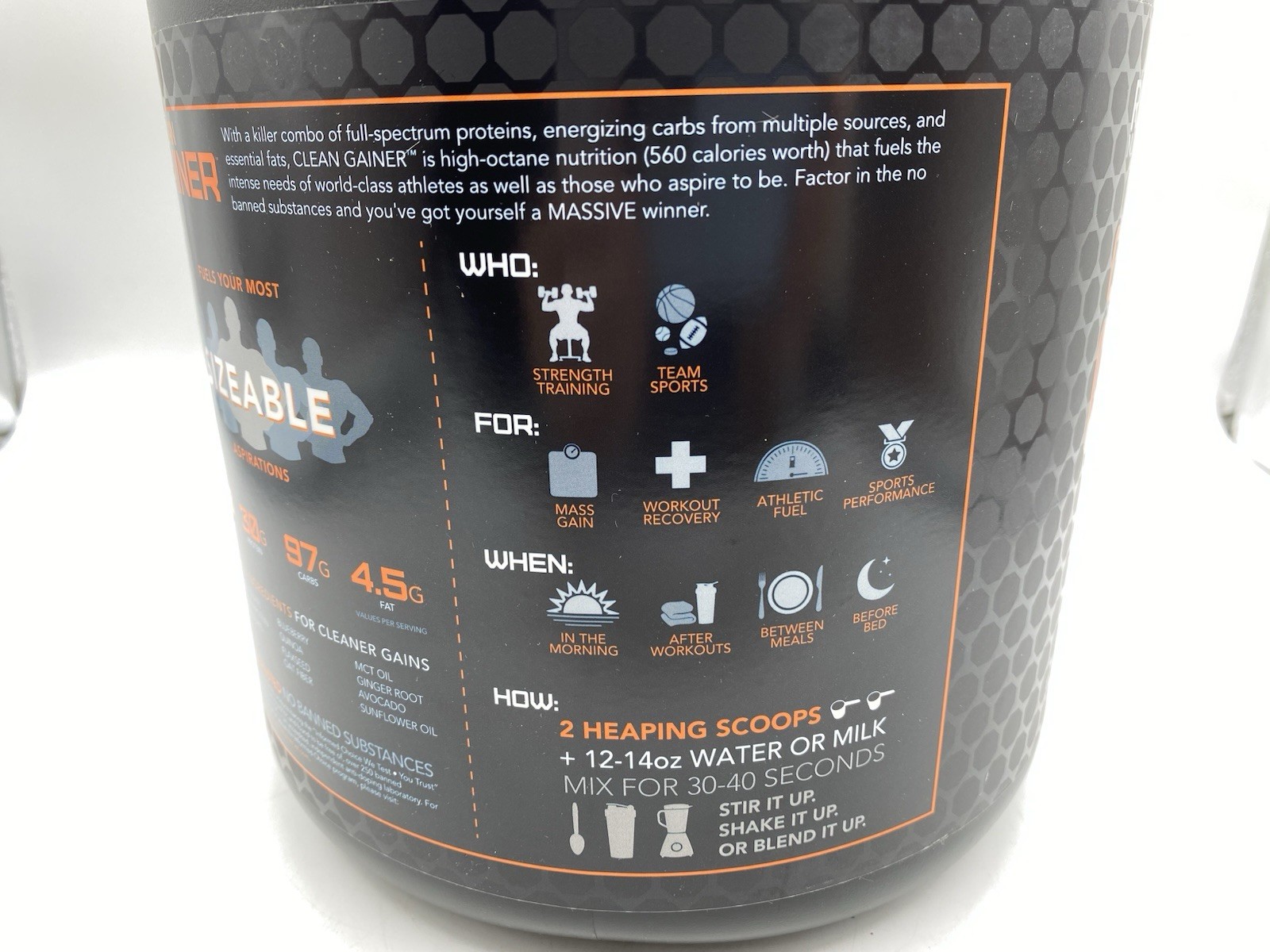 Rival Nutrition Clean Gainer High Protein -Campfire S’Mores 5Lbs