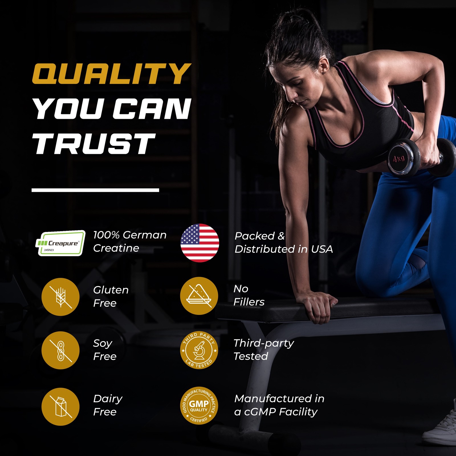 Sandhu’S Creapure German Creatine Monohydrate Powder Supplements for Men & Women
