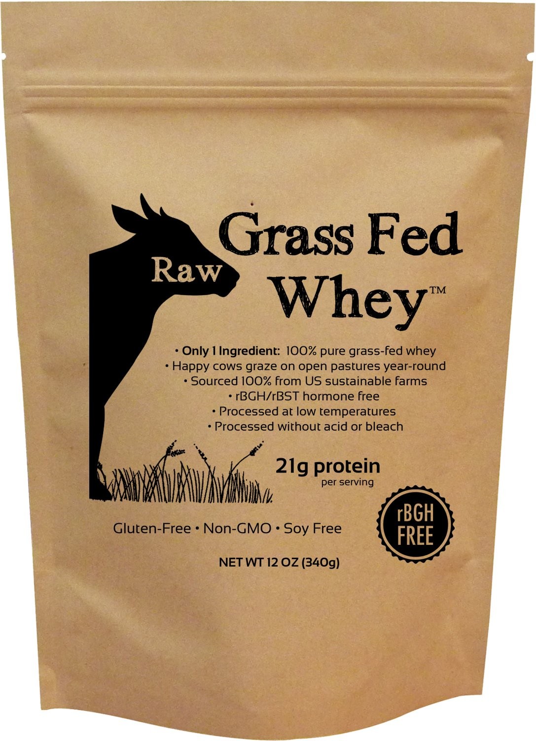 Raw Grass Fed Whey Protein Powder, Unflavored – 1 Ingredient, No Additives_ SALE