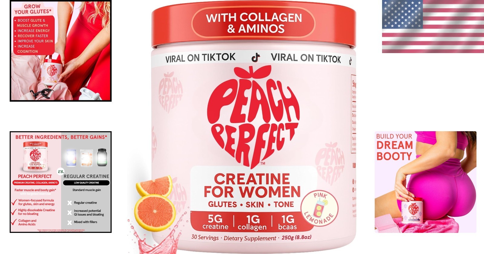 Glute Strength & Energy Boost – Women’s Micronized Creatine Monohydrate Powder