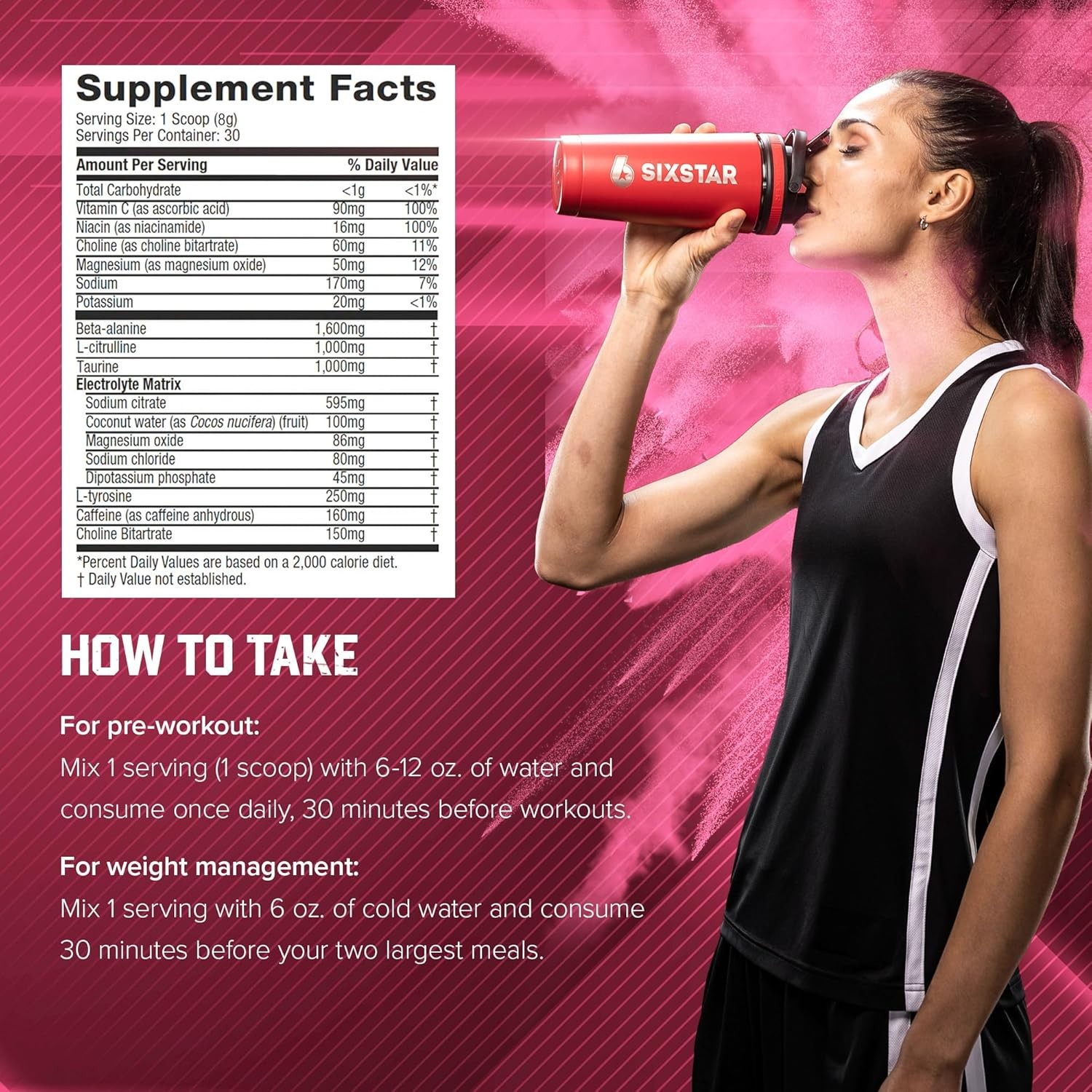 Six Star Pre-Workout Explosion, Watermelon (30 Servings) – Preworkout Energy Pow