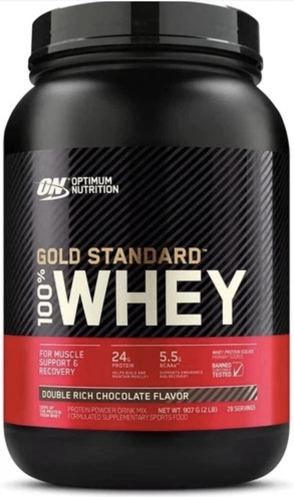 Optimum Nutrition Gold Standard Whey Protein Powder, Double Rich Chocolate 8/27