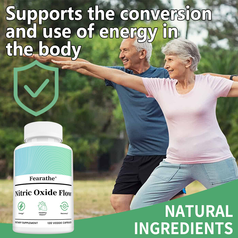 NITRIC OXIDE FLOW Nature Pure Blend L-Arginin Heart Circulation Blood Pressure