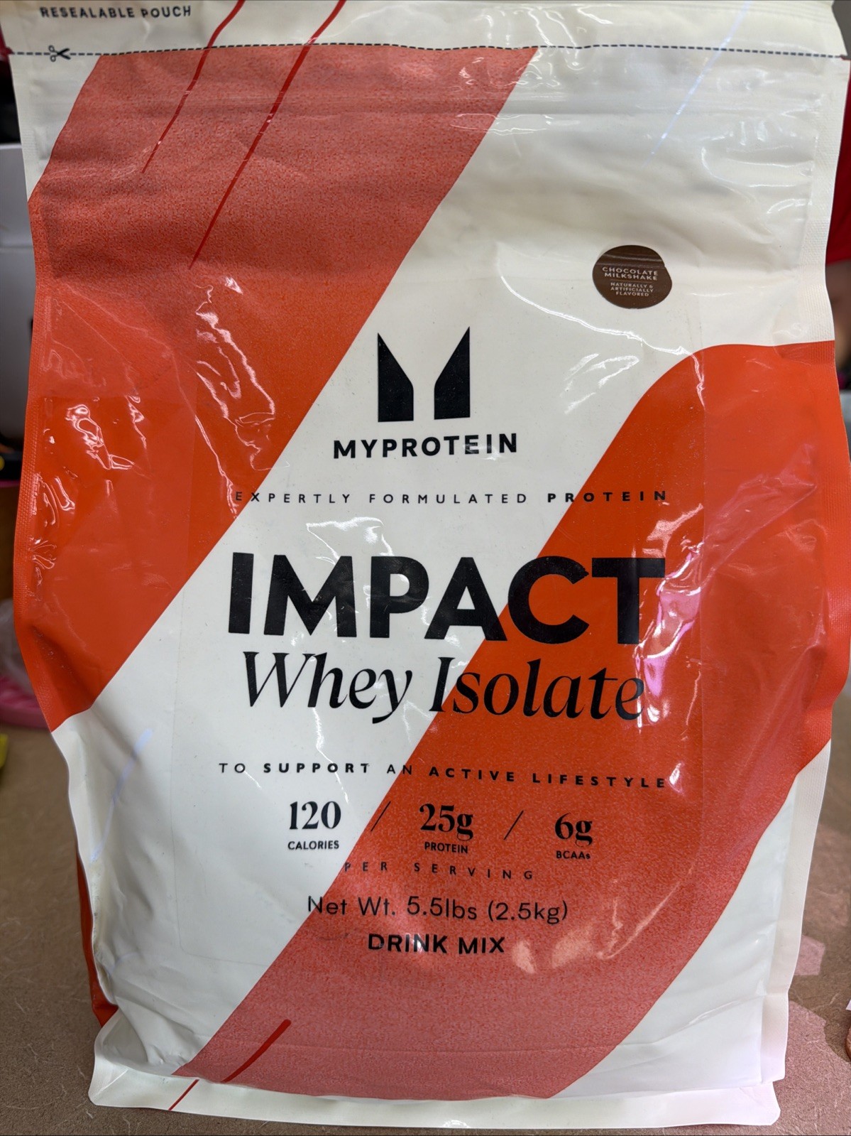 MyProtein Impact Whey Isolate Drink Mix, Chocolate Milkshake 5.5lb EXP 02/27