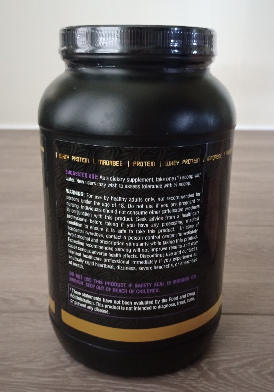 Maqabee Protein Whey Protein Vanilla Dietary Supplement 32.59oz.(924g) Exp 10/26