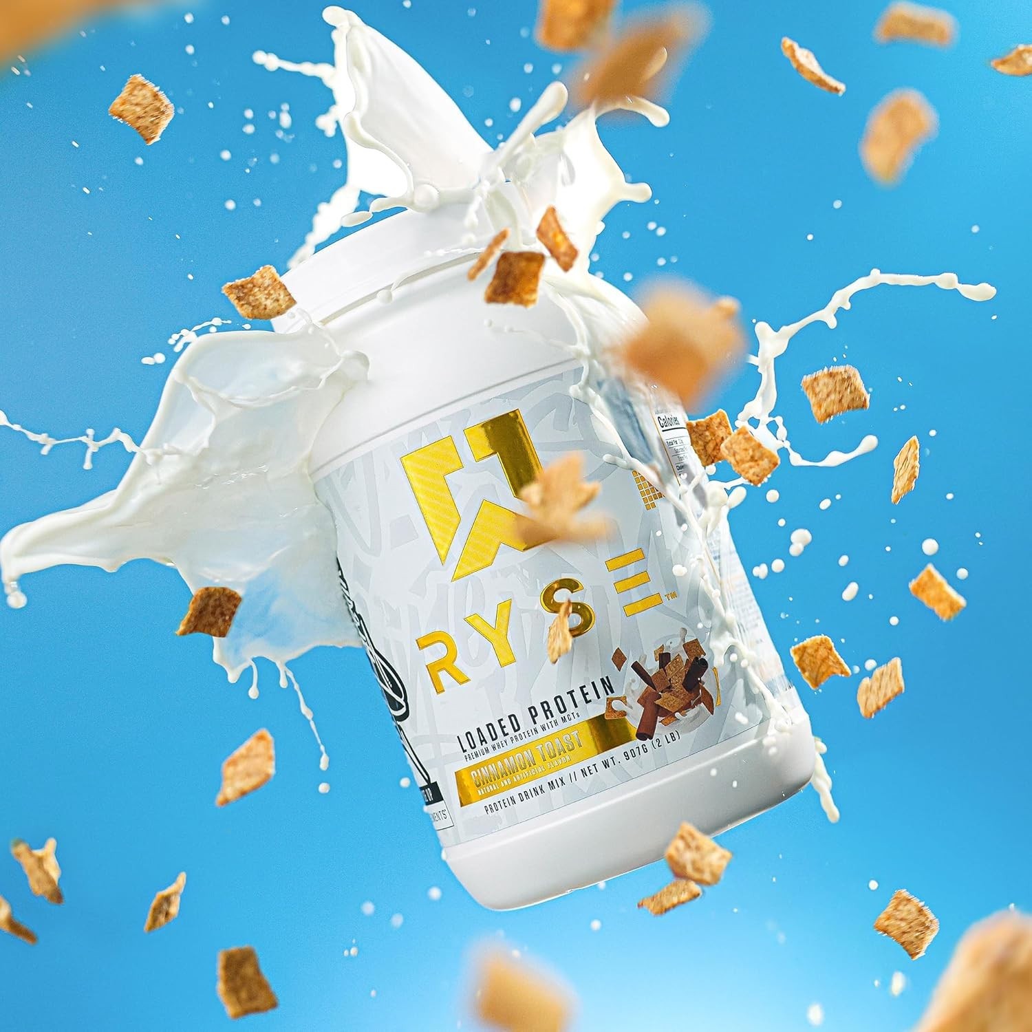 Whey Protein Powder Cinnamon Toast 25g Isolate Concentrate Prebiotic Fiber MCT