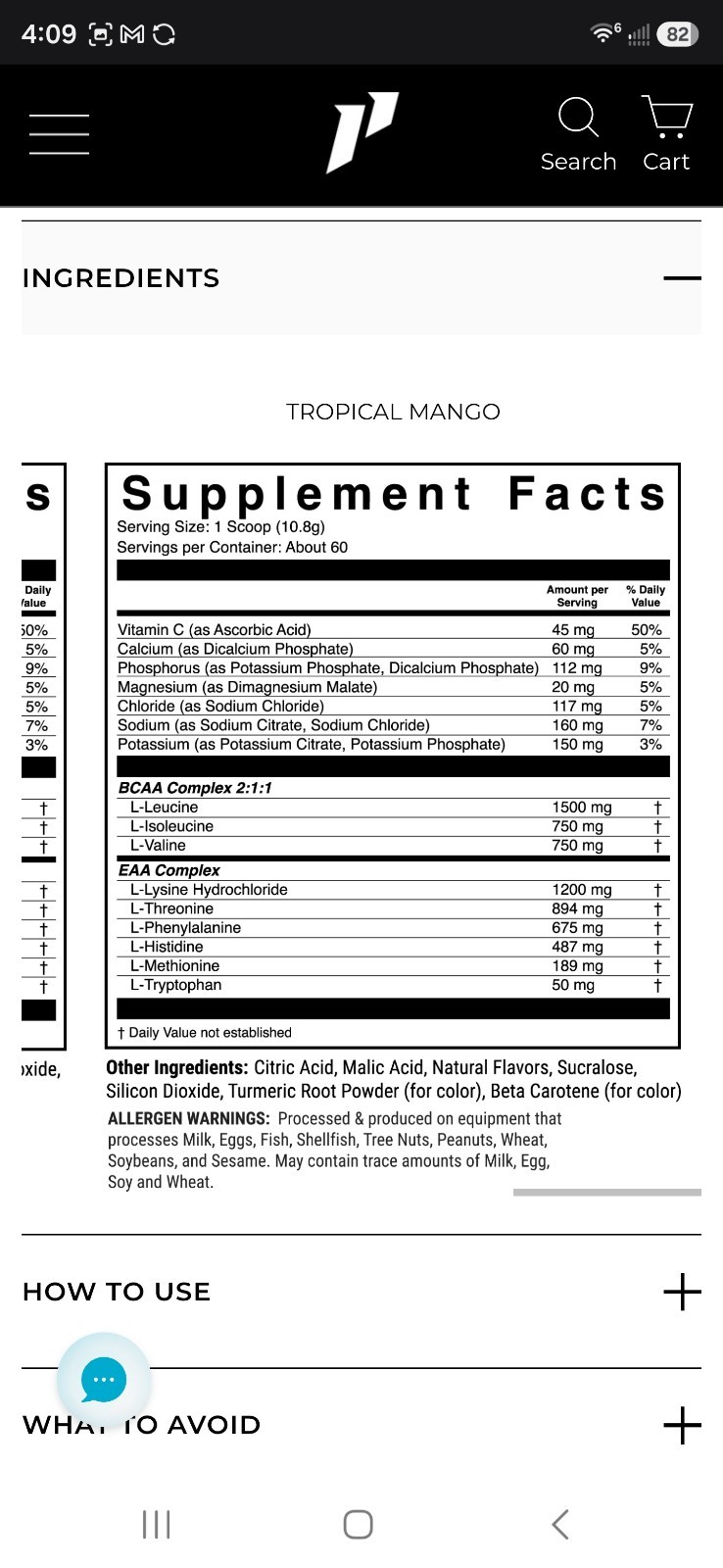 1st Phorm EAA Essential Amino Acids Sour Green Apple 60 Servings Sealed New
