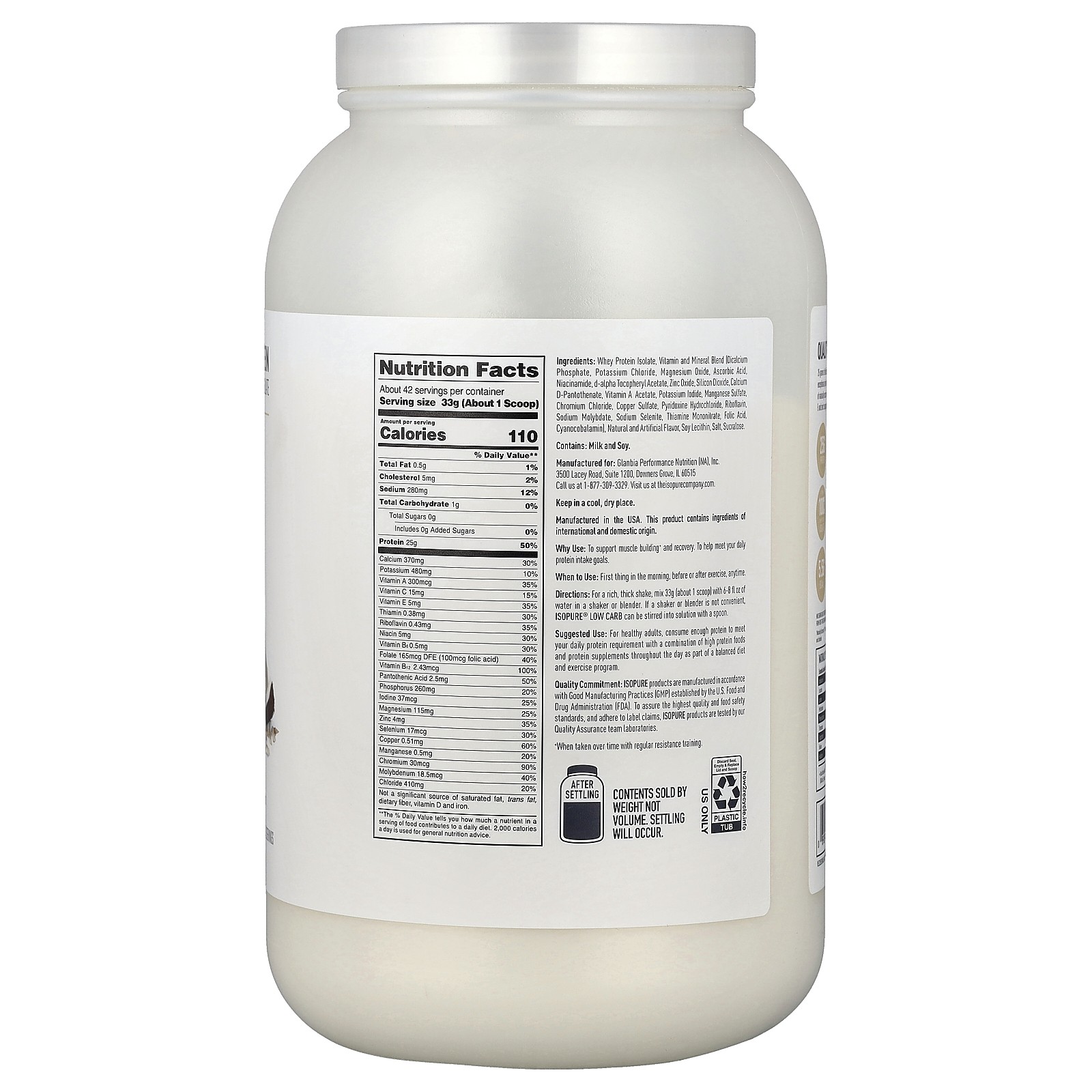 Low Carb Protein Powder, Toasted Coconut, 3.06 lb (1.38 kg)