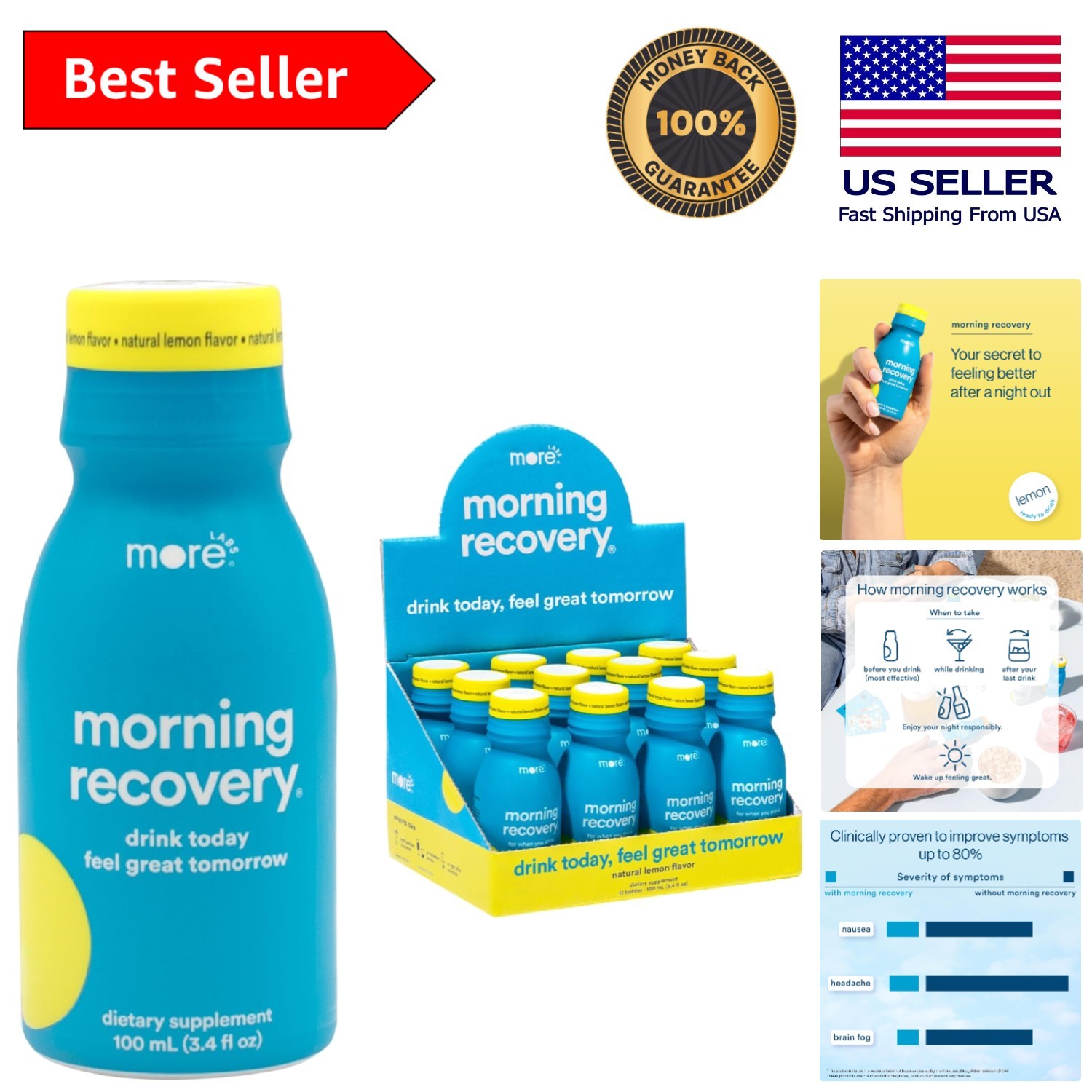 Morning Recovery Electrolyte Drink – Hydration and Nutrient Support – 12 Pack