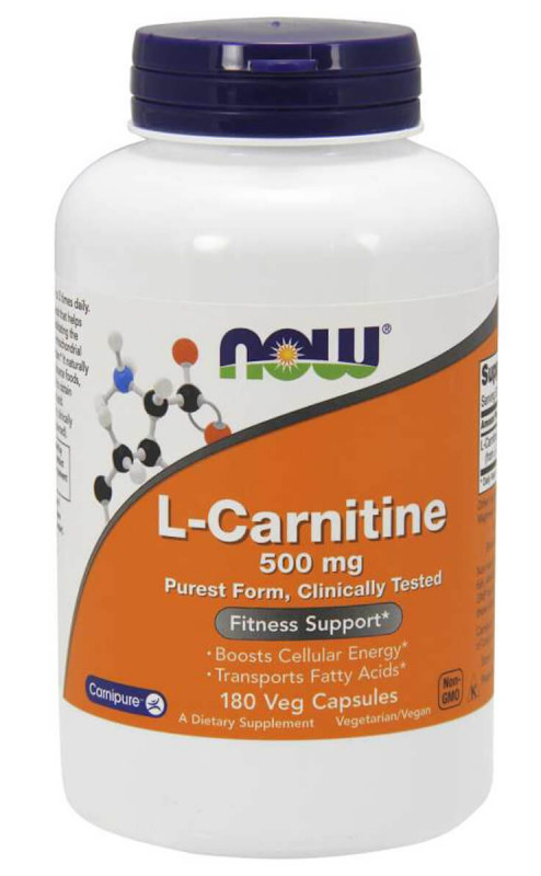 Now Foods L-Carnitine 500 Mg – 180 Capsules