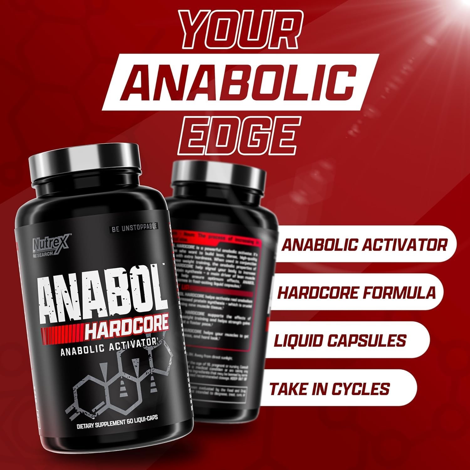 Nutrex Research Anabol Hardcore Anabolic Activator, Muscle Builder and Hardening