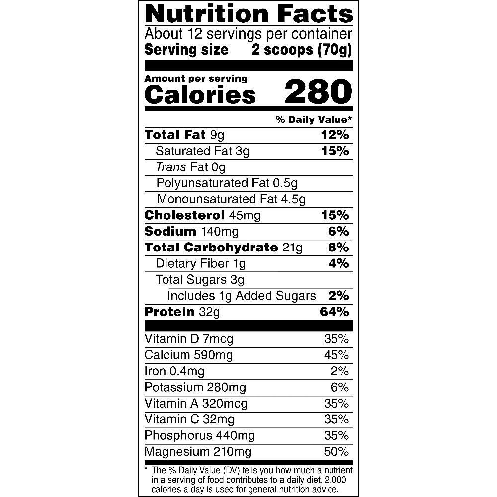 Muscle Milk Genuine Protein Powder, Strawberries ‘N Crème, 32g Protein, 30.9oz