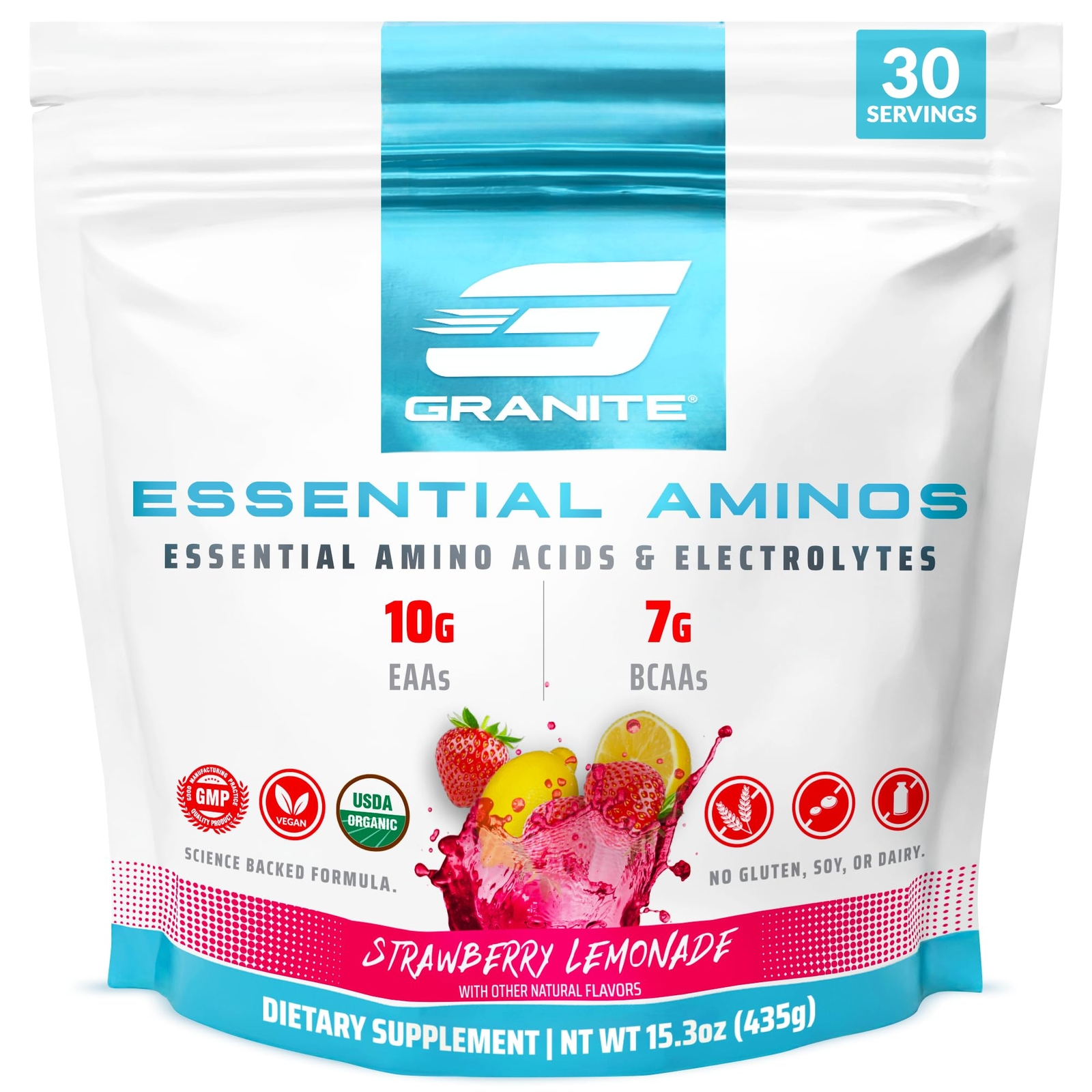 Granite Essential Amino Acids Powder for Muscle Recovery and Growth with 10g …