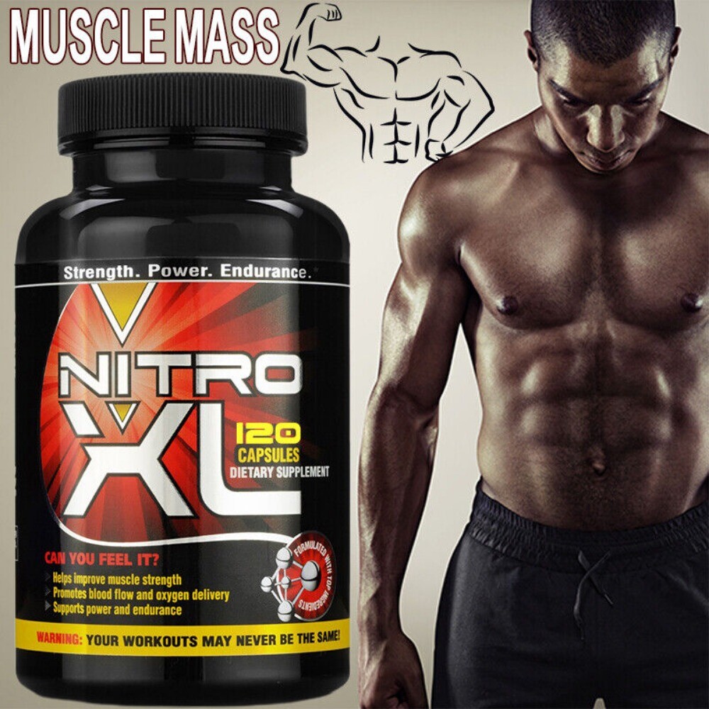 Nitro XL Nitric Oxide Bodybuilding Capsules Build Muscle Mass Performance