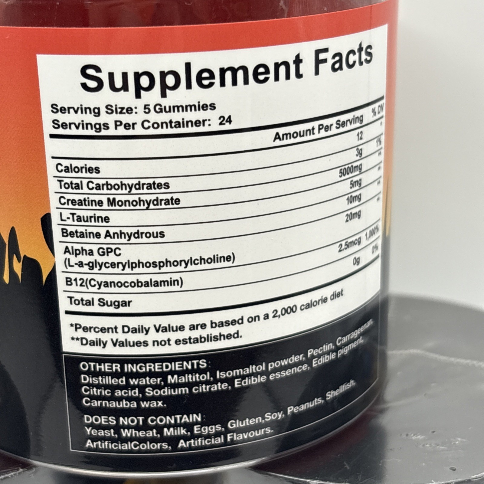 Lot Of 3 Creatine Monohydrate Gummies Lemon Blueberry Mixed Berry 120 Count= 360