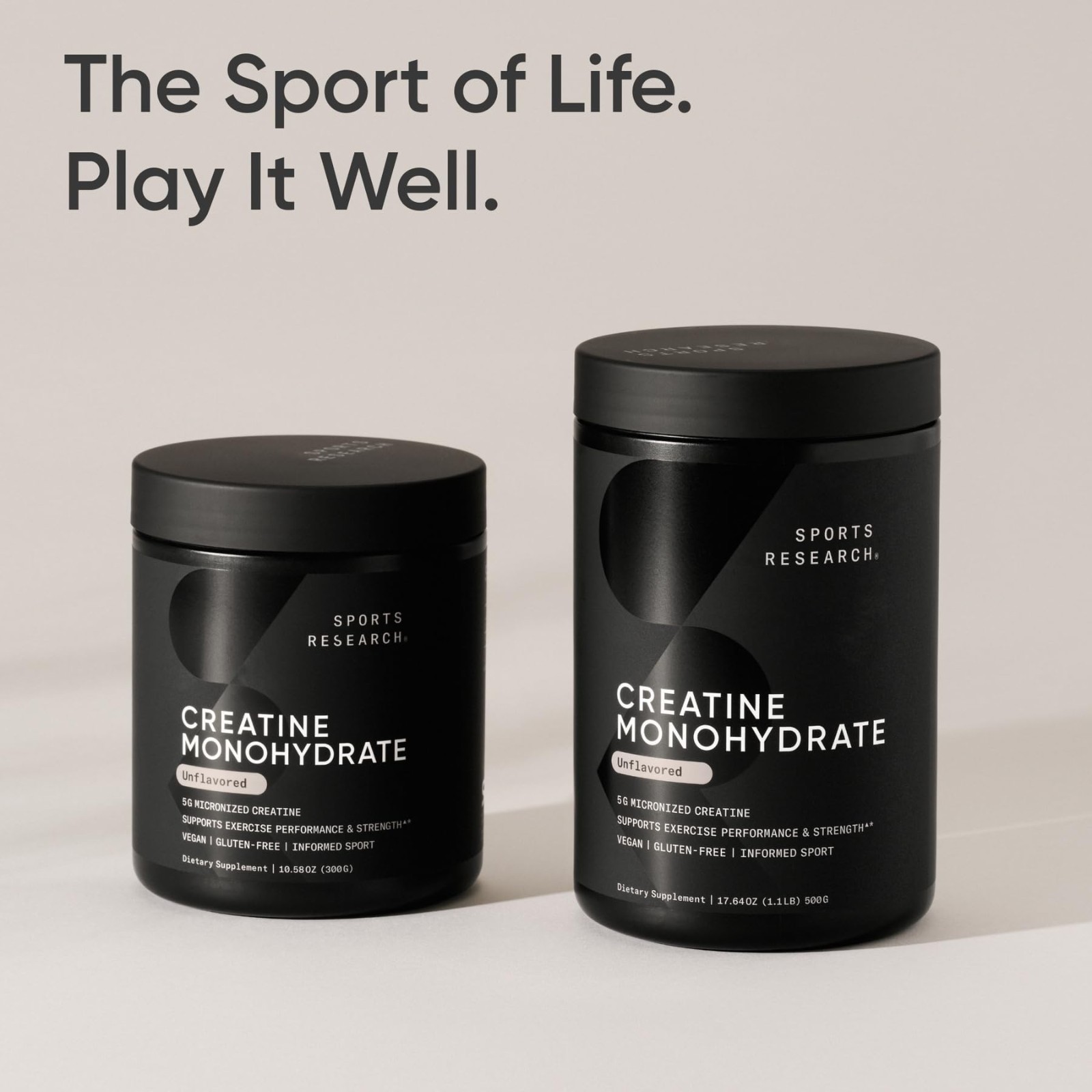 Creatine Monohydrate Powder 5g – Unflavored, 60 Servings | Micronized for Muscle