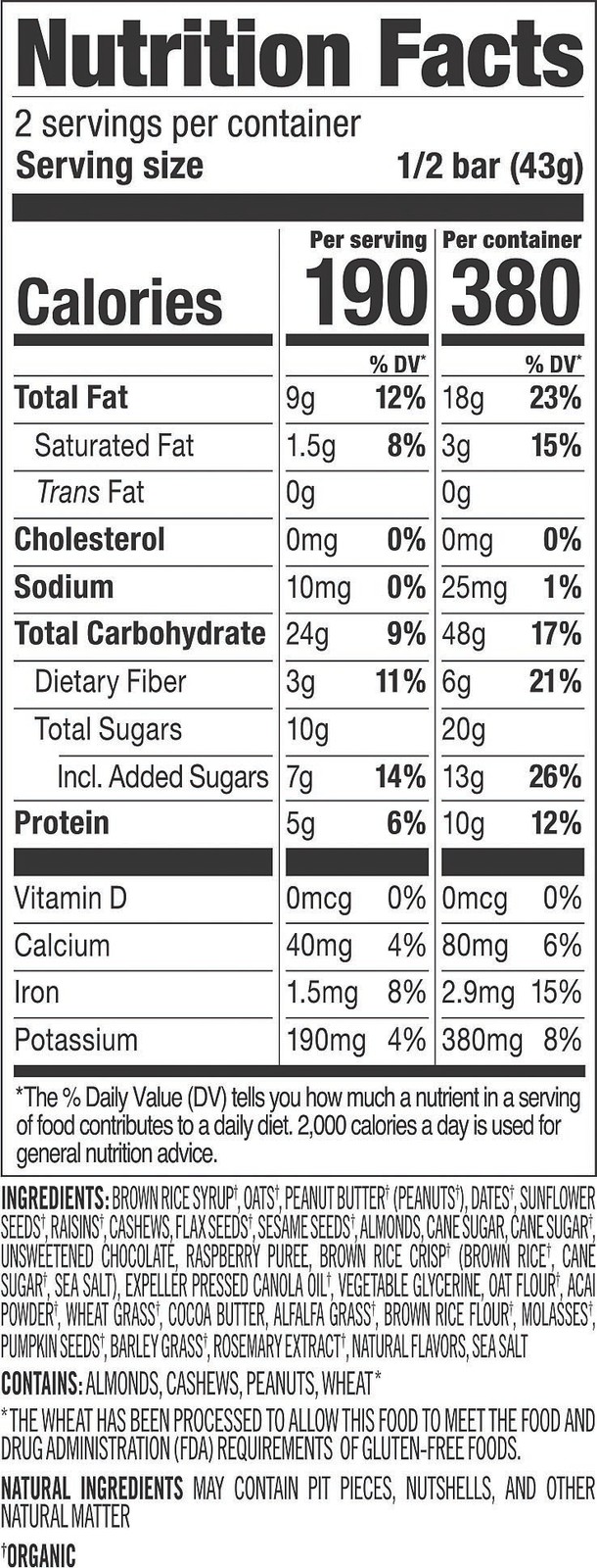 Probar Meal Superfruit Slam Bar – Nutritious Energy Food for On-the-Go
