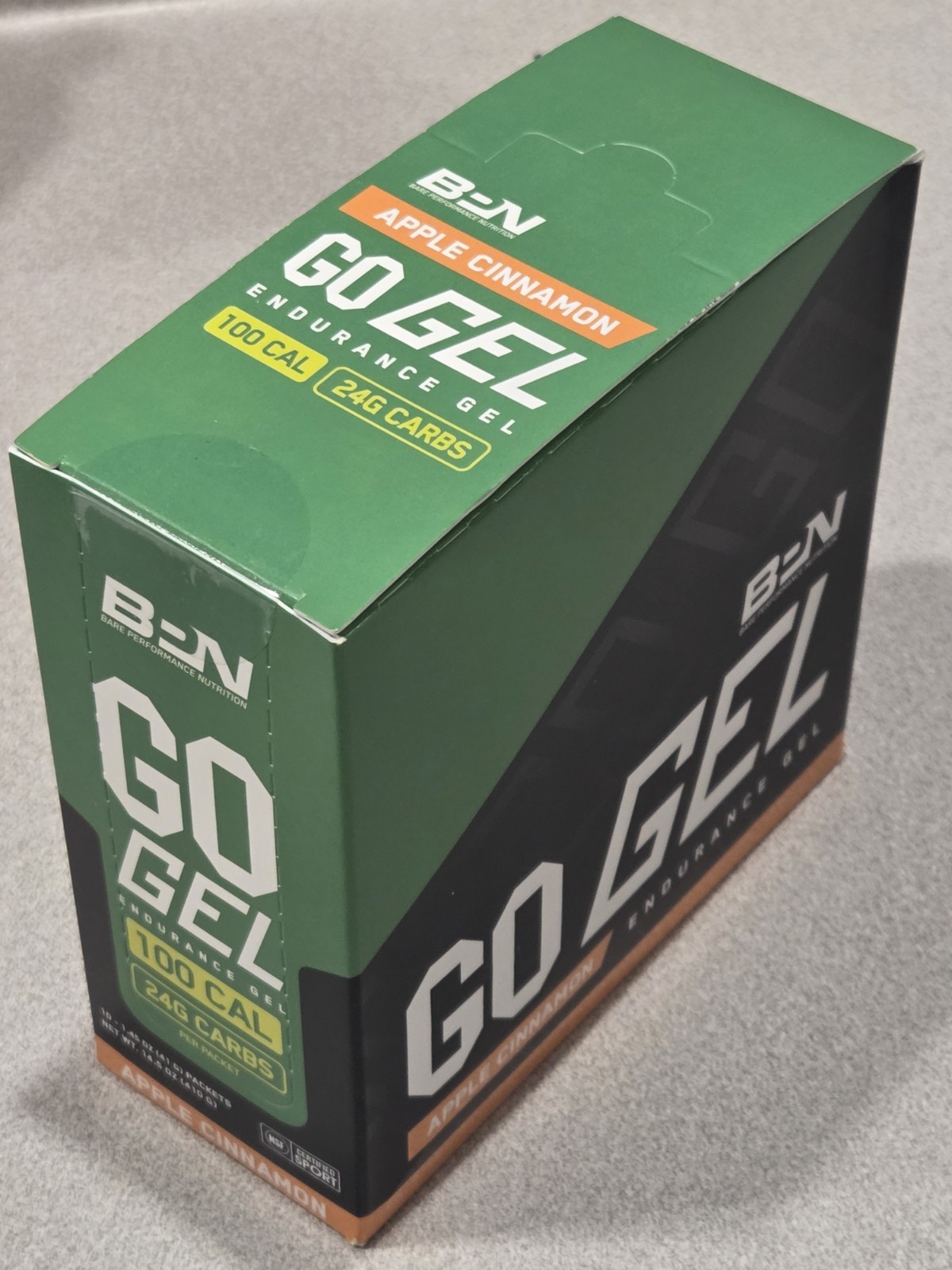 BARE PERFORMANCE NUTRITION, BPN Go Gel Endurance, Apple Cinnamon 10pk