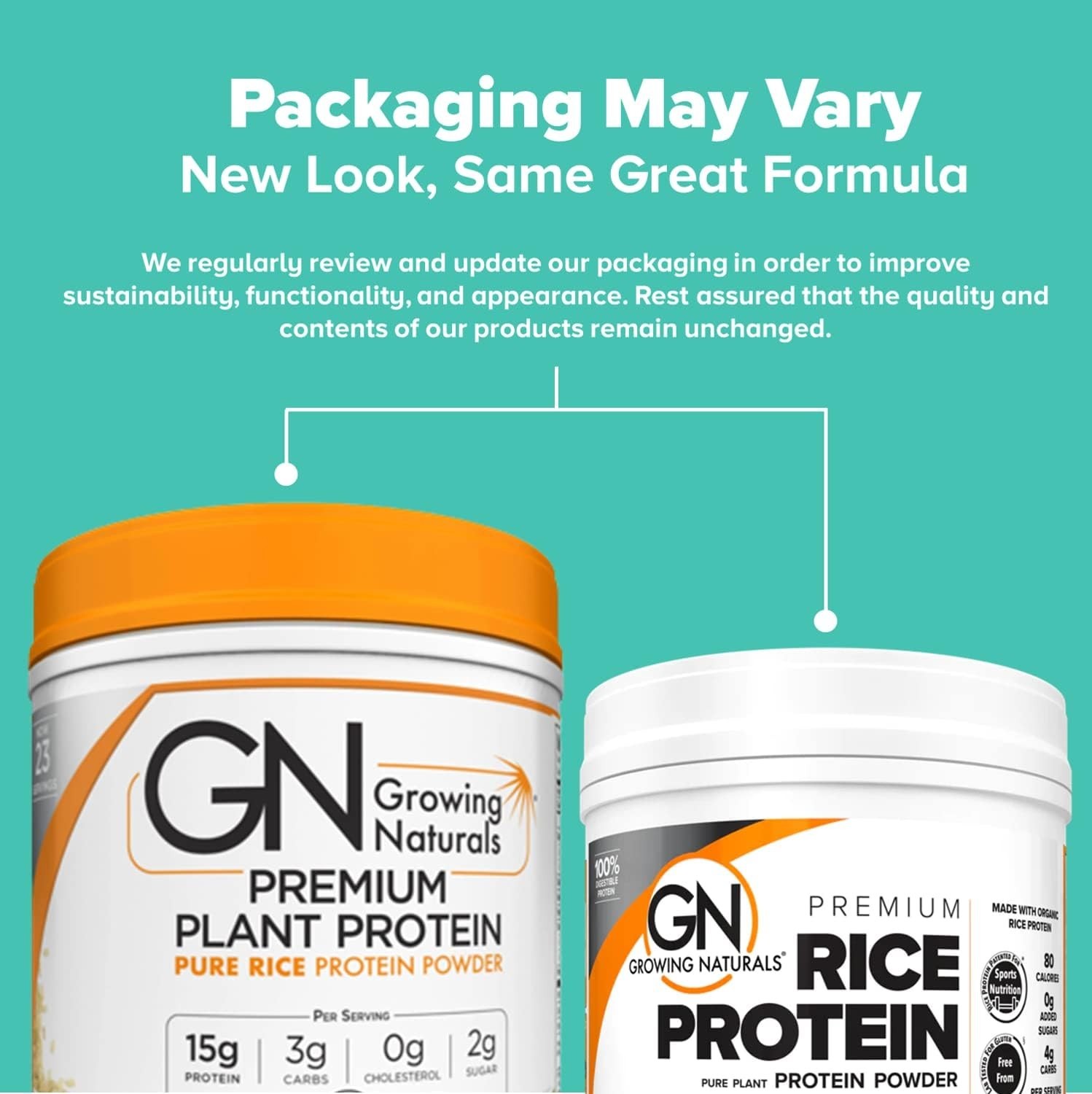Growing Naturals Organic Premium Rice Protein Powder, Vanilla Blast, 23 Servings