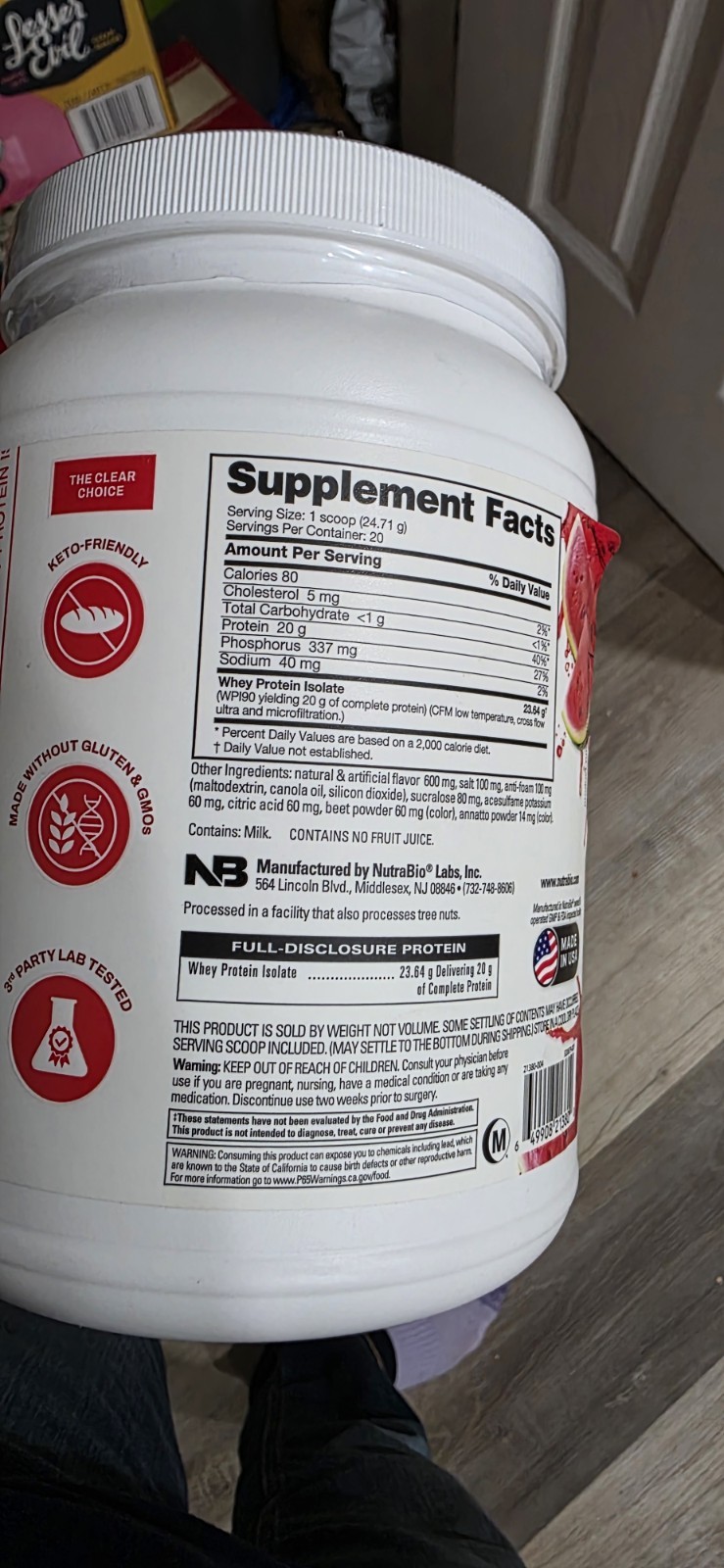 Performance, Clear Protein, Watermelon Breeze, 1.1 lb (494 g)