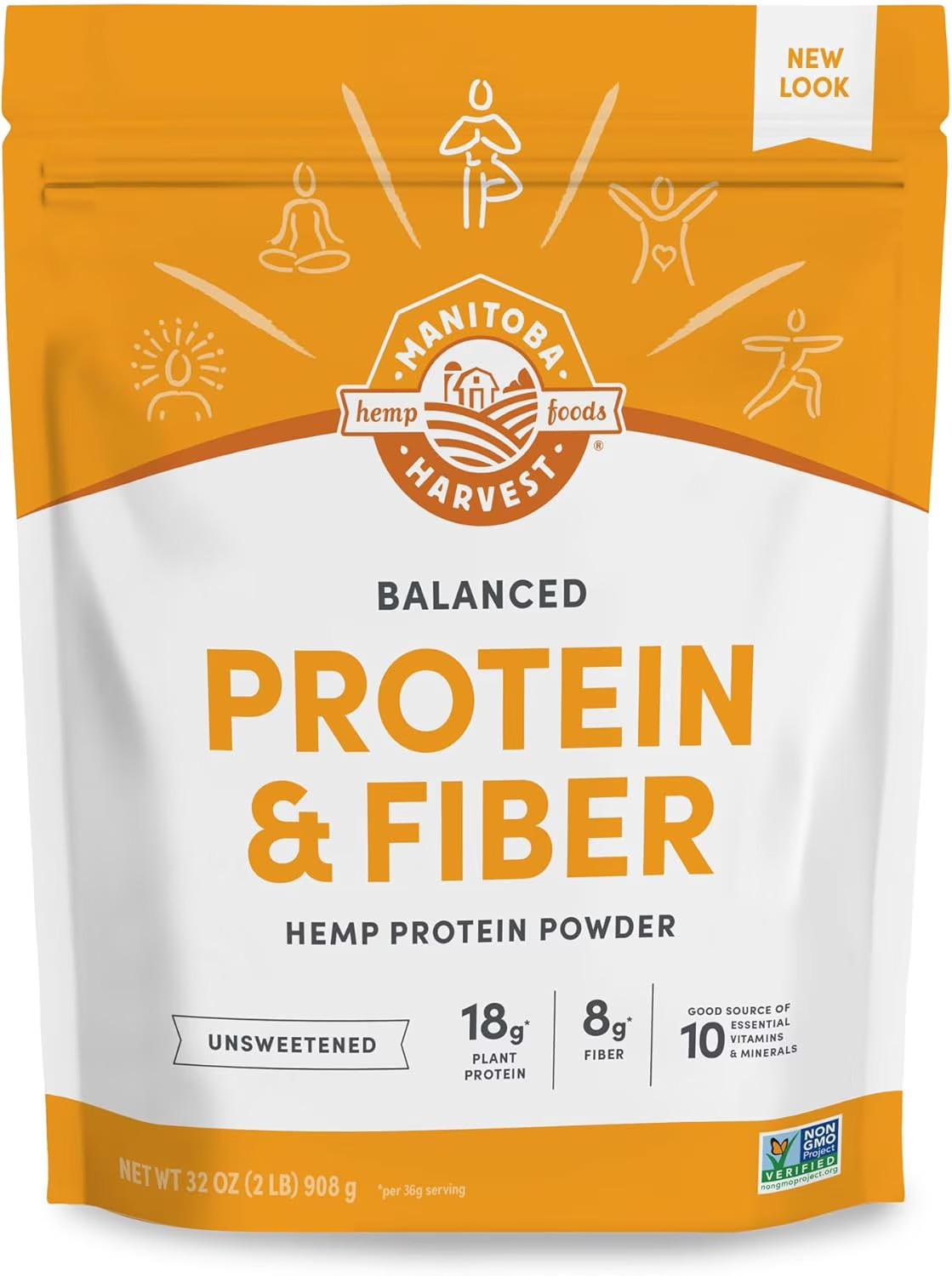 (Pack of 3) Balanced Protein & Fiber Unsweetened 32 Oz