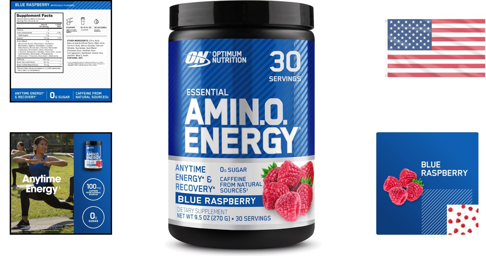 Boost Energy & Focus with Amino Energy Pre Workout Powder – 30 Servings, Keto