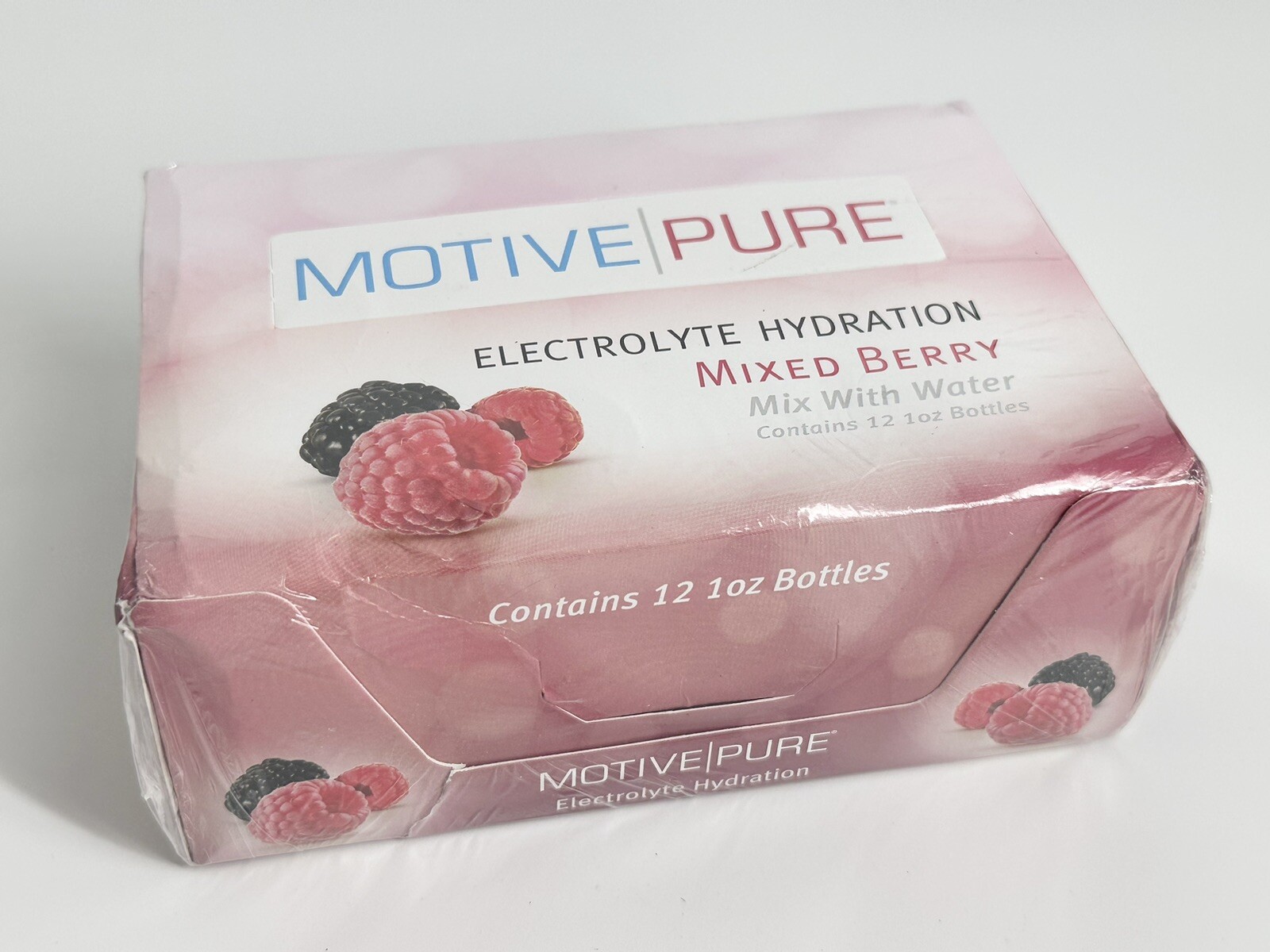 Motive Pure Electrolyte Hydration, Berry, 1 oz (12-Pack) BB 10/31/24