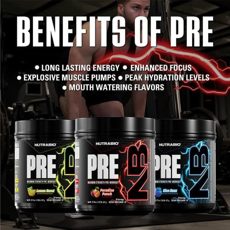 Preworkout Powder, Paradise Punch| Explosive Energy, Laser Focus, Extreme Pumps|