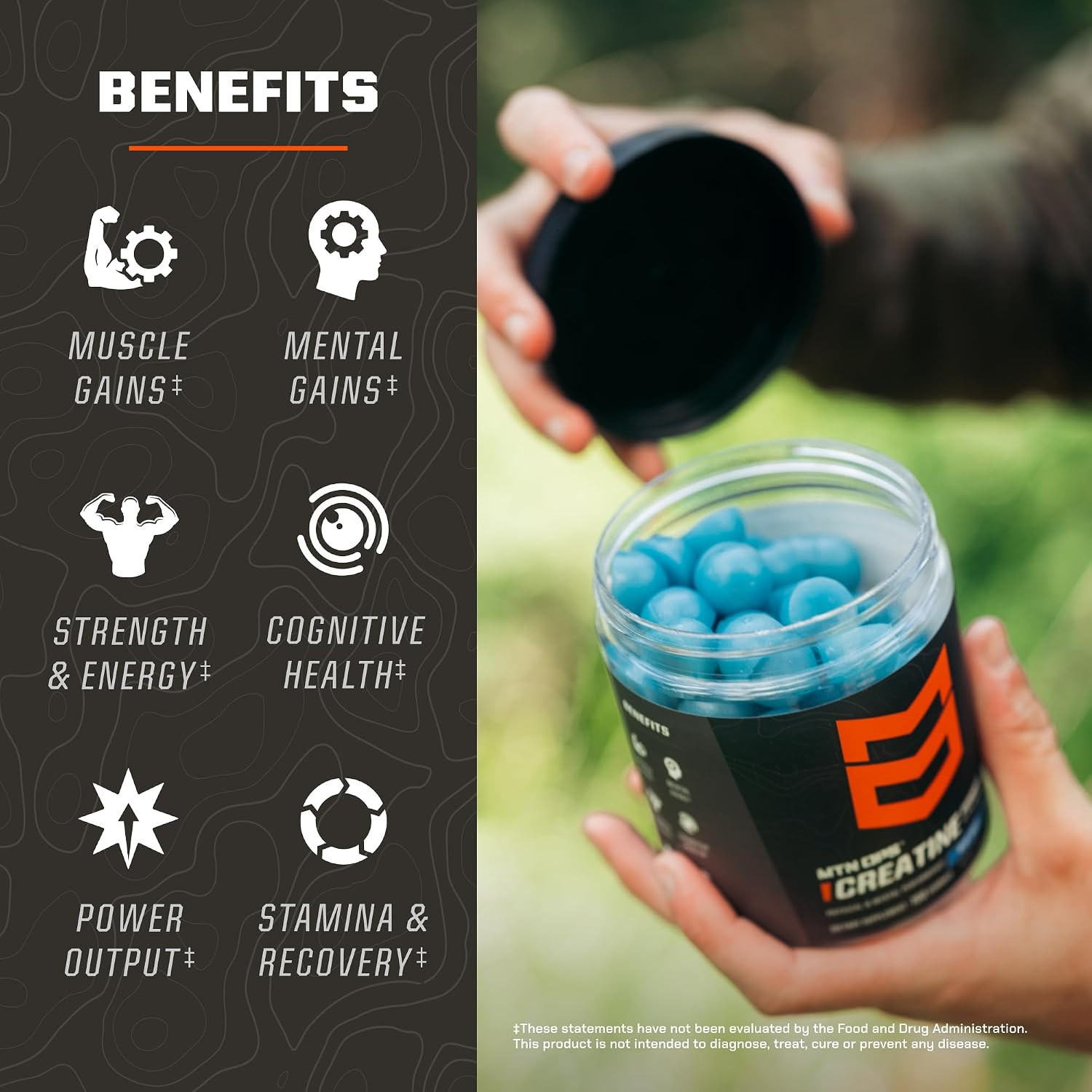 Creatine Gummies with Creatine Monohydrate, 5G Creatine per Serving, Muscle Reco