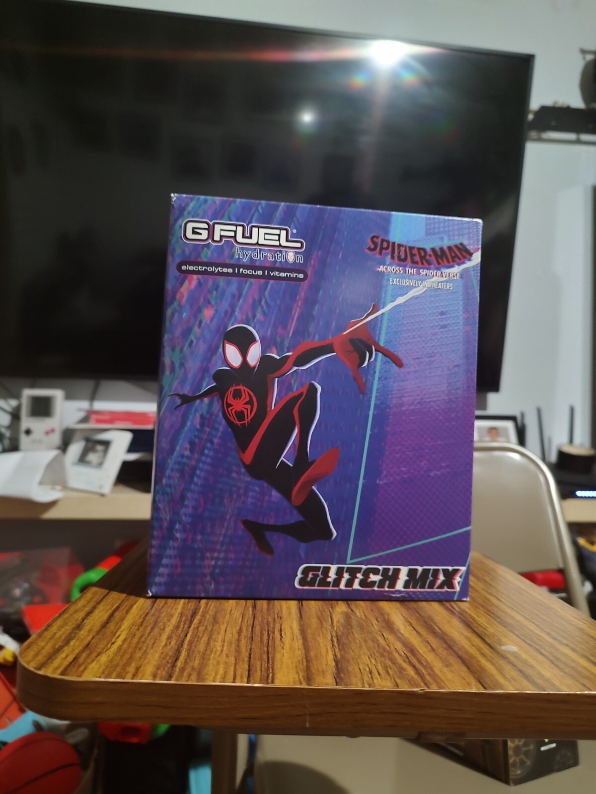 Gfuel Spiderman Across The Spider Verse Glitch Mix Collectors Box (NO SHAKER)