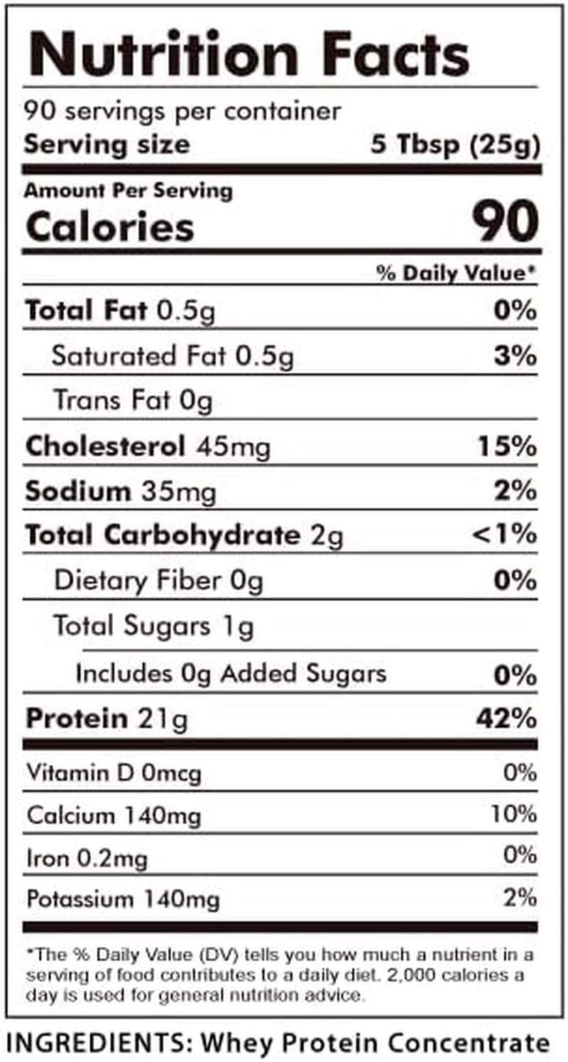 Raw Grass Fed Whey Protein Powder, Unflavored – 1 Ingredient, No Additives or Fi