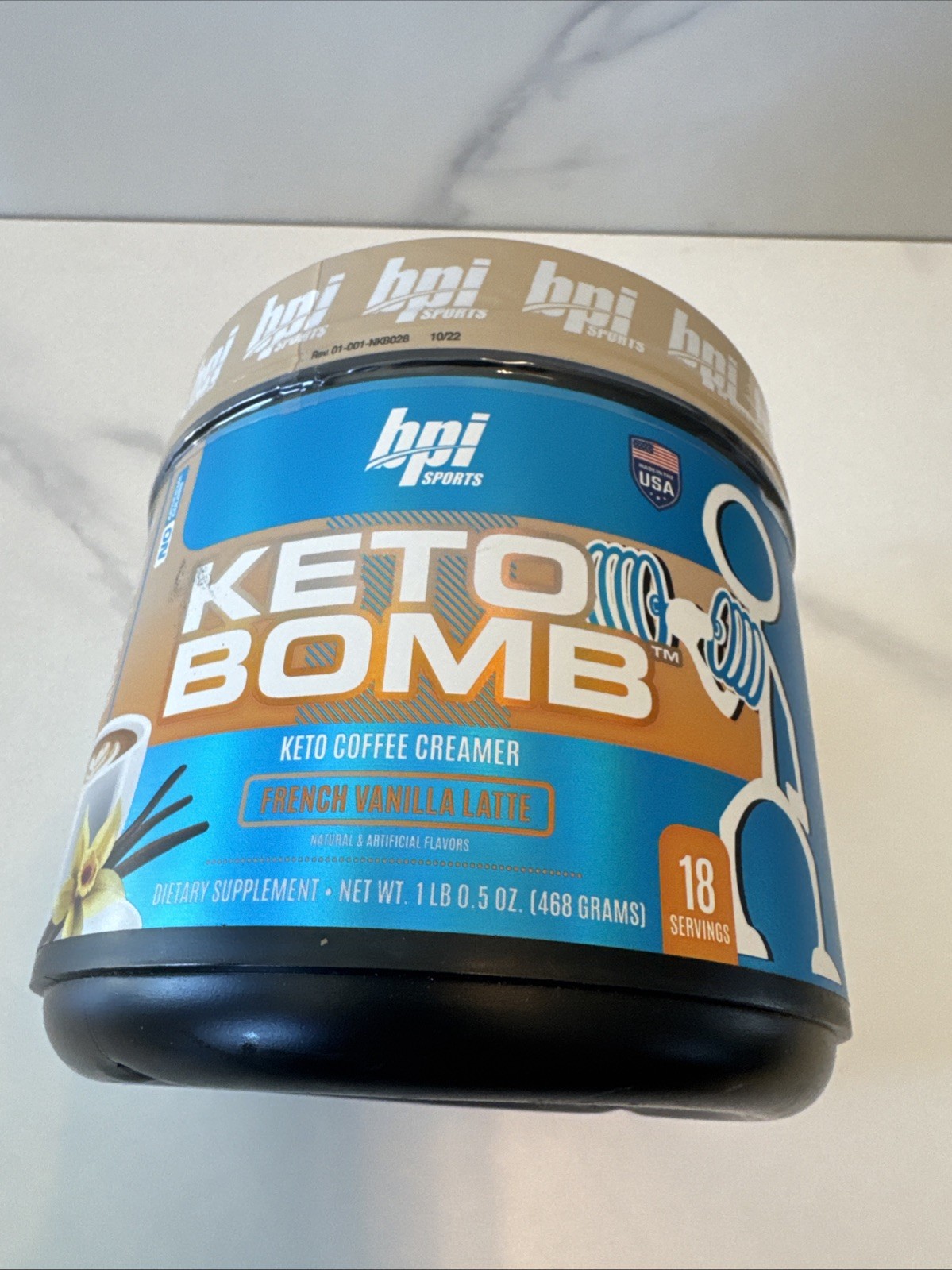 BPI Sports Keto Bomb Weight Loss Coffee Creamer Exp. 12/26 French Vanilla Latte