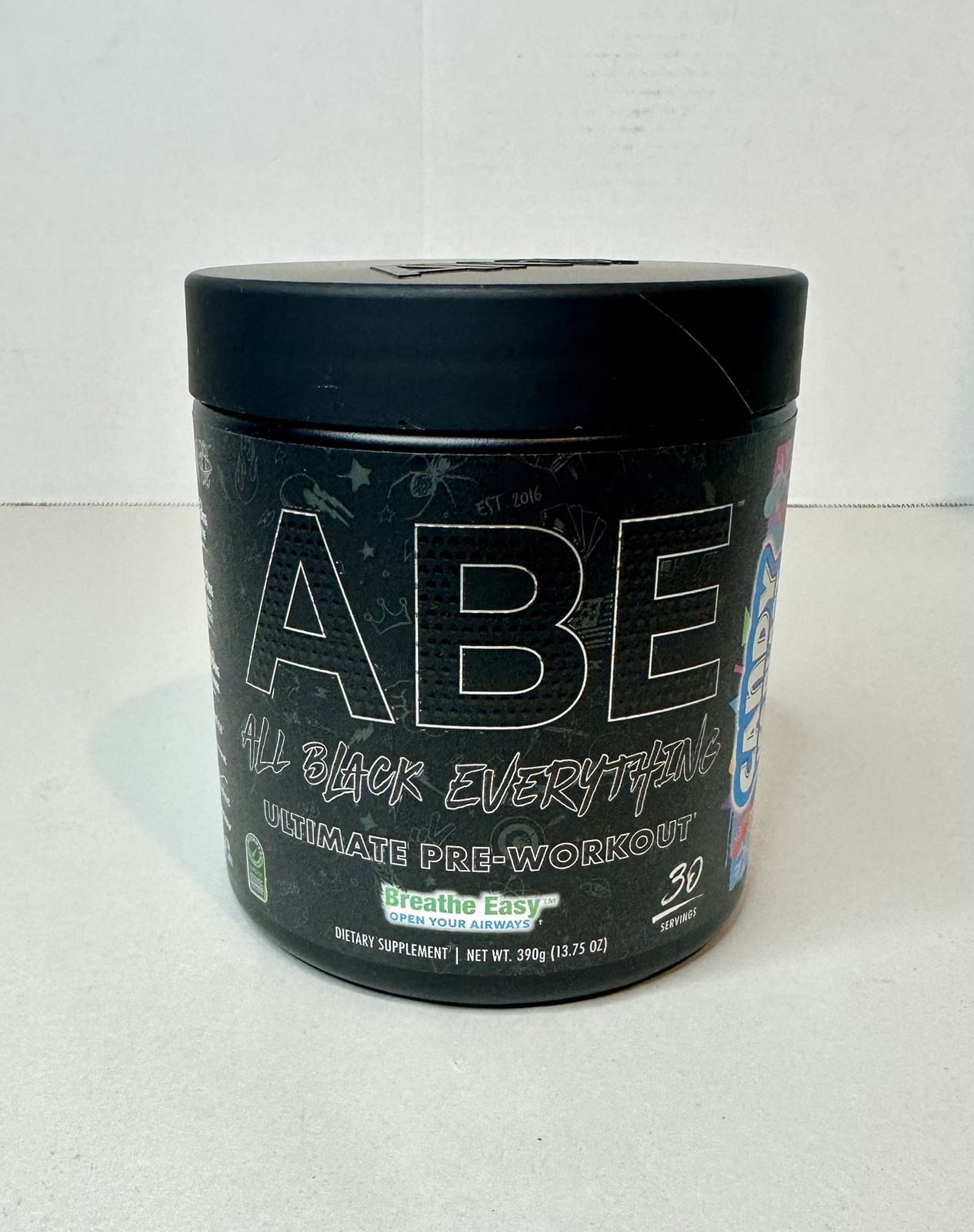 ABE ( All Black Everything) Ultimate Pre-Workout, Candy Ice Blast, 13.75oz. 5/26