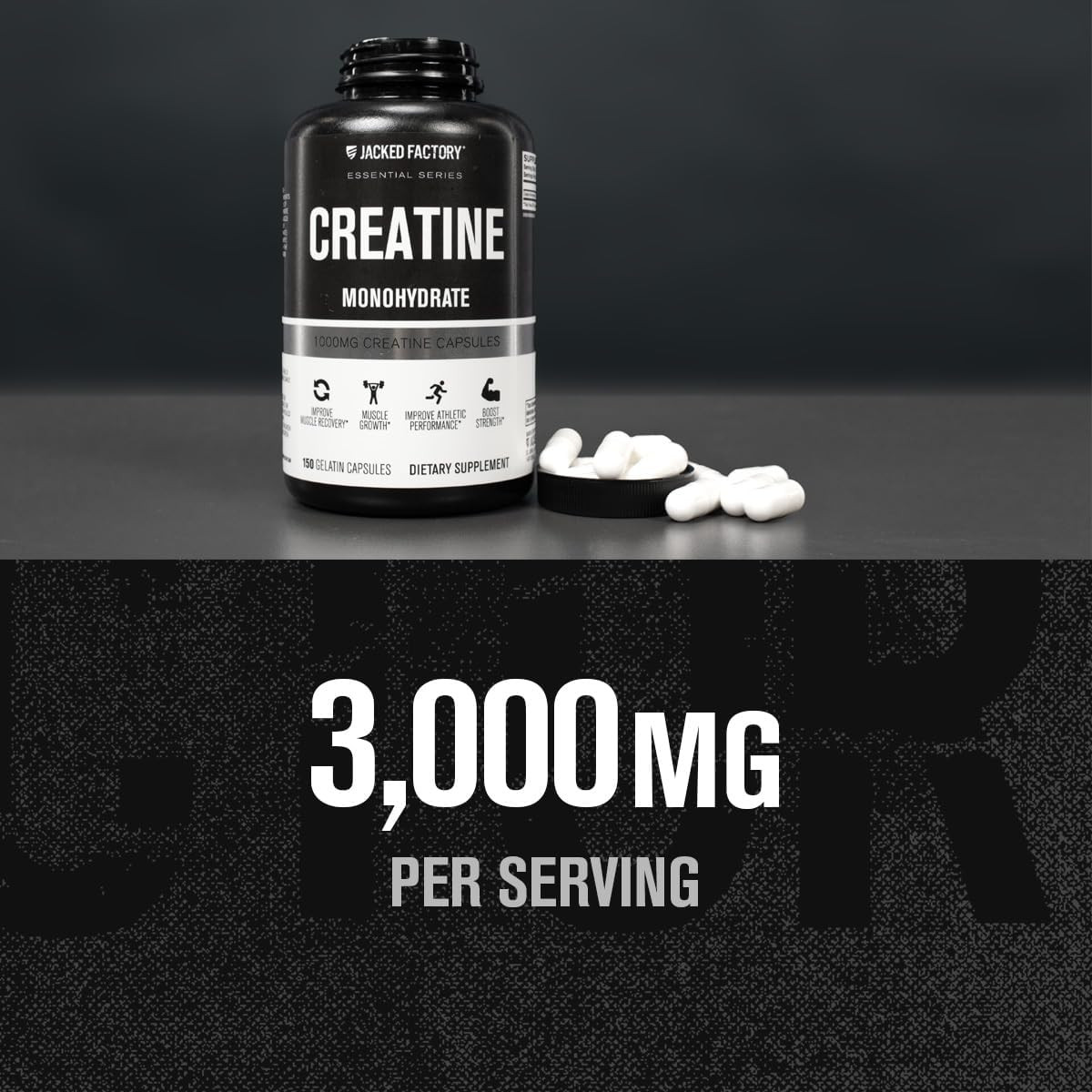 Creatine Monohydrate Capsules – Creatine Pills for Muscle Growth, Increased Stre