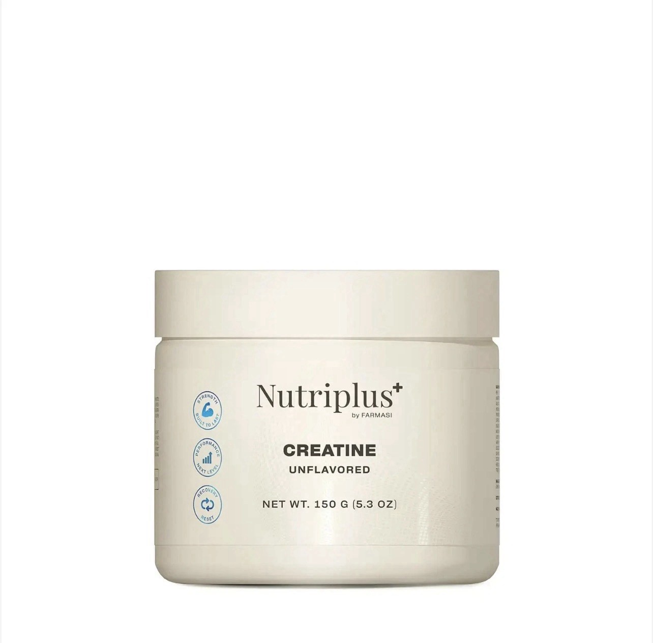 Nutriplus+ Creatine Monohydrate Powder Unflavored Vegan Gluten-Free 150g sealed