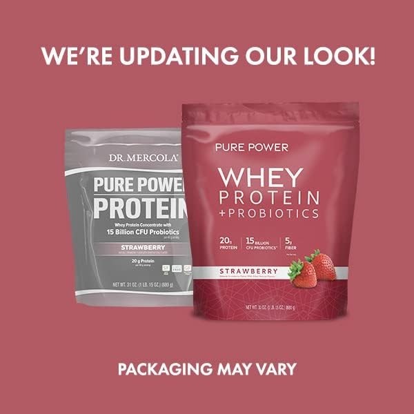 Pure Power 22 Servings Strawberry Protein in Easy Gusset Pouch – Top Quality