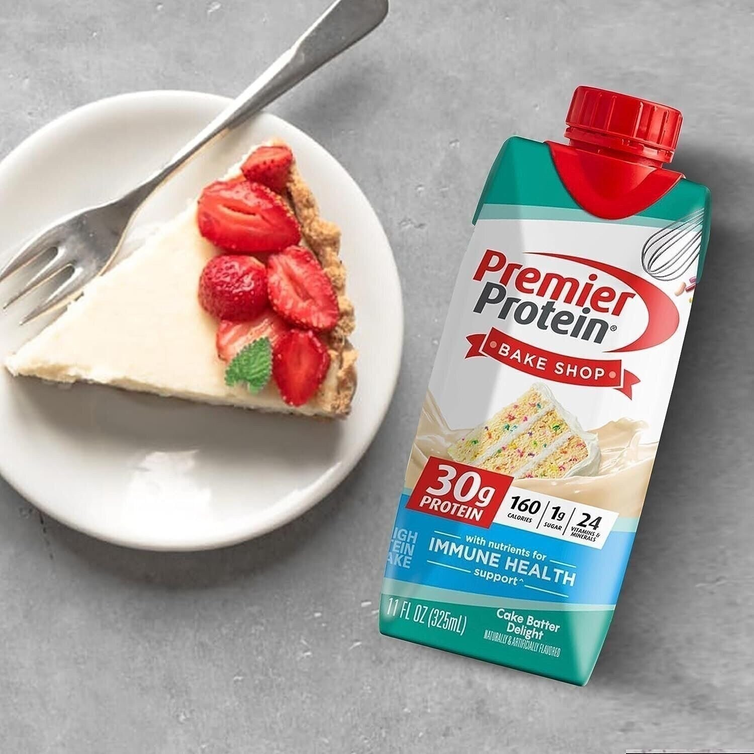 Premier Protein Shakes 6 Bottles Cake Batter in The Award Box 11Fl oz