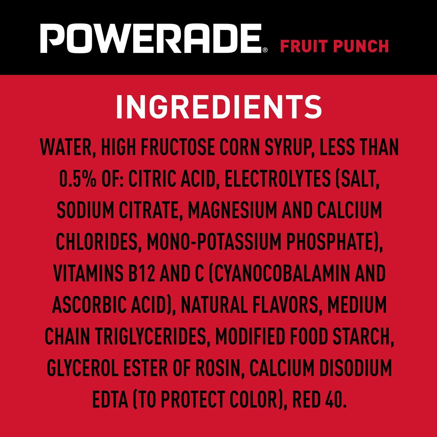 Powerade Fruit Punch Sports Drink, 20 fl. oz., 24 pk.