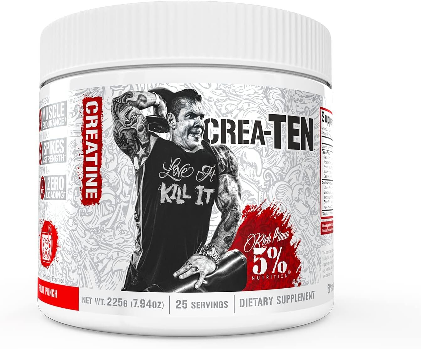 5% Nutrition Rich Piana Crea-TEN Creatine LEGENDARY SERIES 10-in-1 | ALL FLAVORS