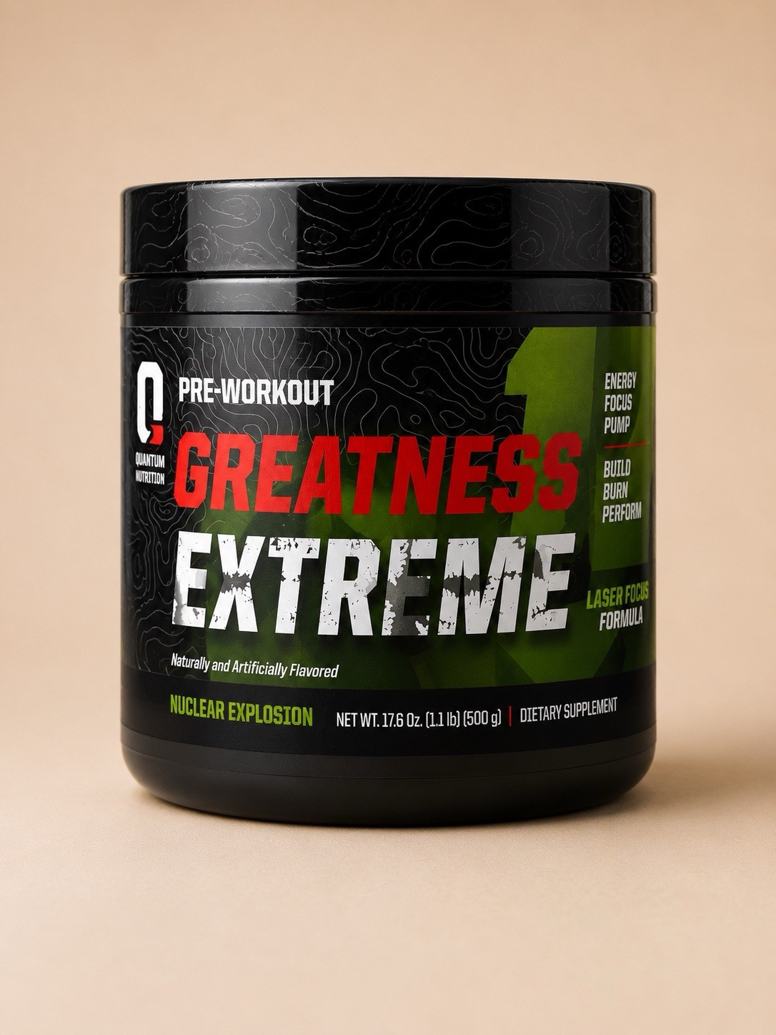 Pre-Workout by Undefined Nutrition- Flavor Nuclear Explosion 1.1-lbs Energy++