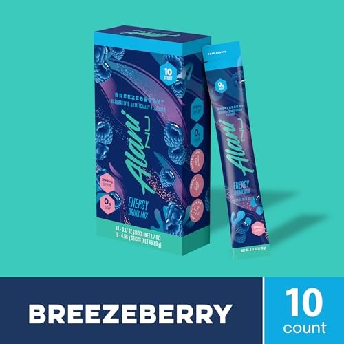 BREEZEBERRY, Energy Sticks Drink Powder, 1.7 Ounce (Pack of 1) Breezeberry