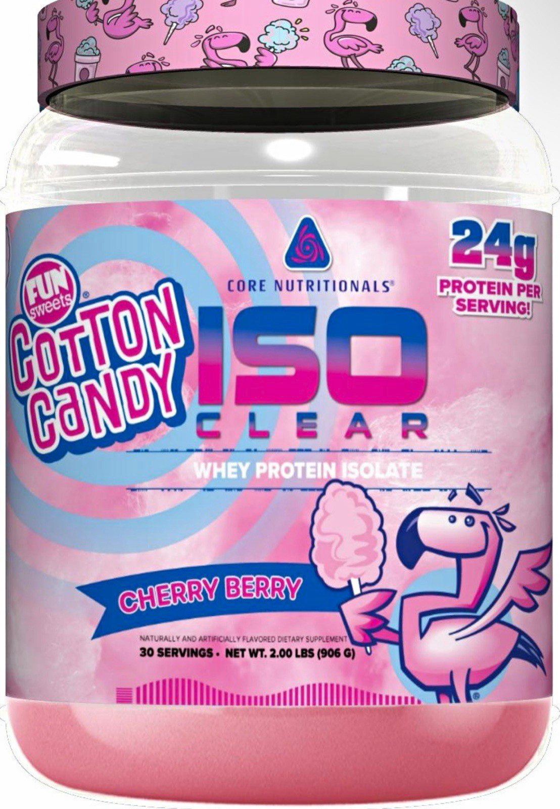 Core Nutritionals ISO Clear Cherry Berry Whey Isolate 30 Servings New Sealed