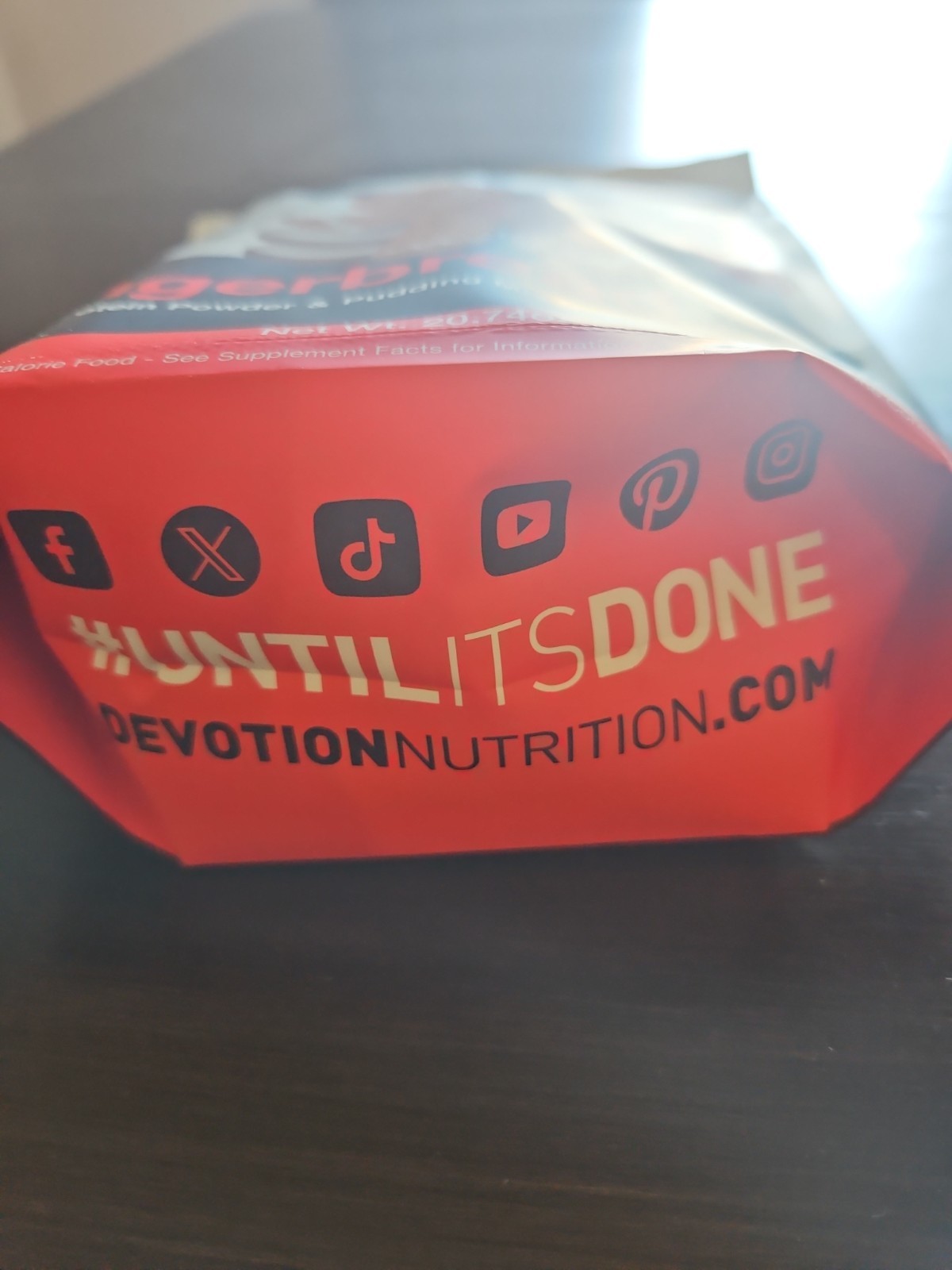 Devotion Gingerbread Protein Powder 20 Servings 20.74 Oz Expires 10/27