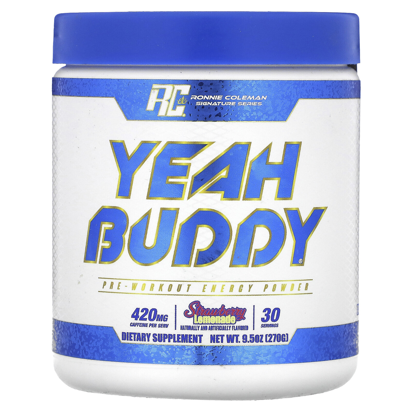 Signature Series, Yeah Buddy, Pre-Workout Energy Powder, Strawberry Lemonade ,