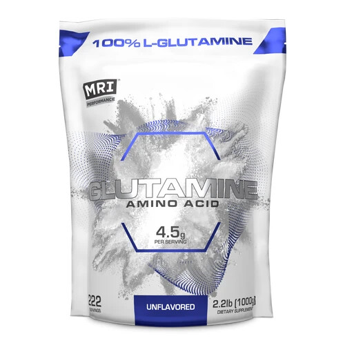 MRI PERFORMANCE L-GLUTAMINE, BCAA AMINO ACIDS, MUSCLE RECOVRY & GROWTH, 1000G