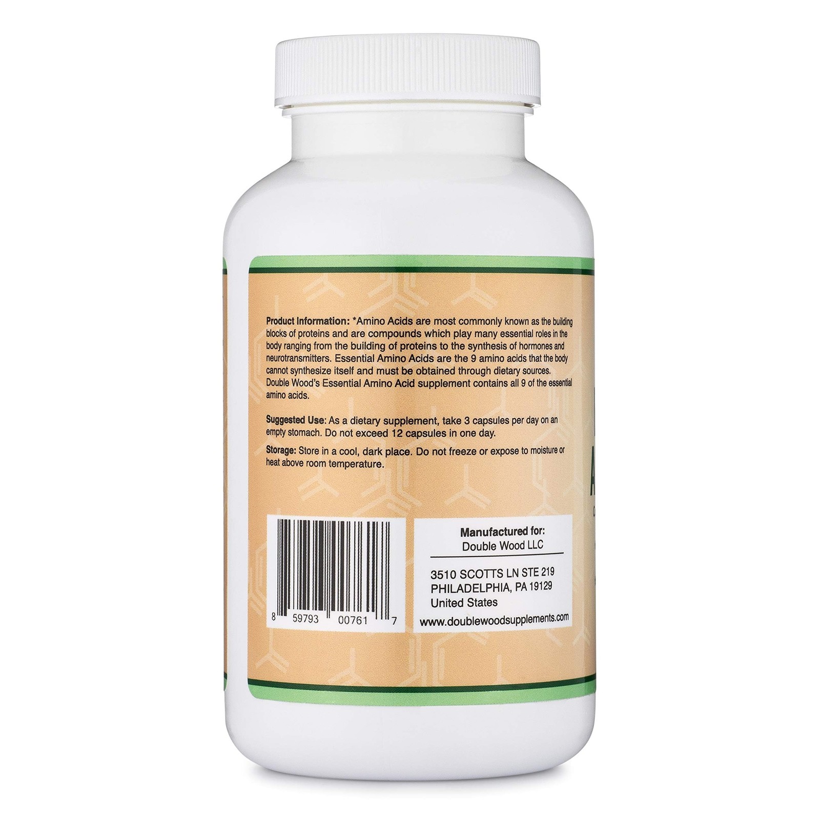 Essential Amino Acids – 1 Gram Per Serving Powder Blend of All 9 Essential