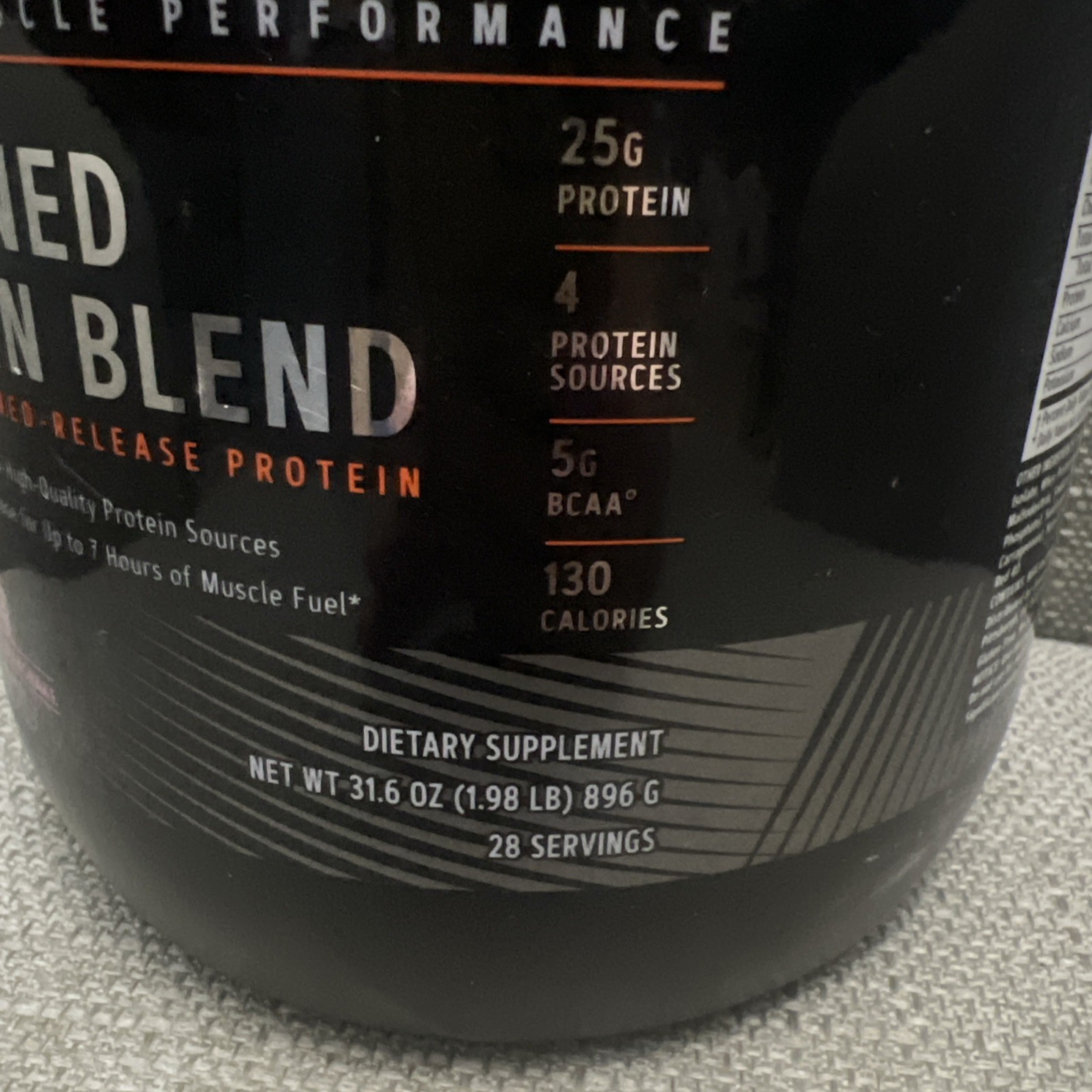 GNC Amp Sustained Protein Blend – Strawberry Milkshake – 1.98 LB