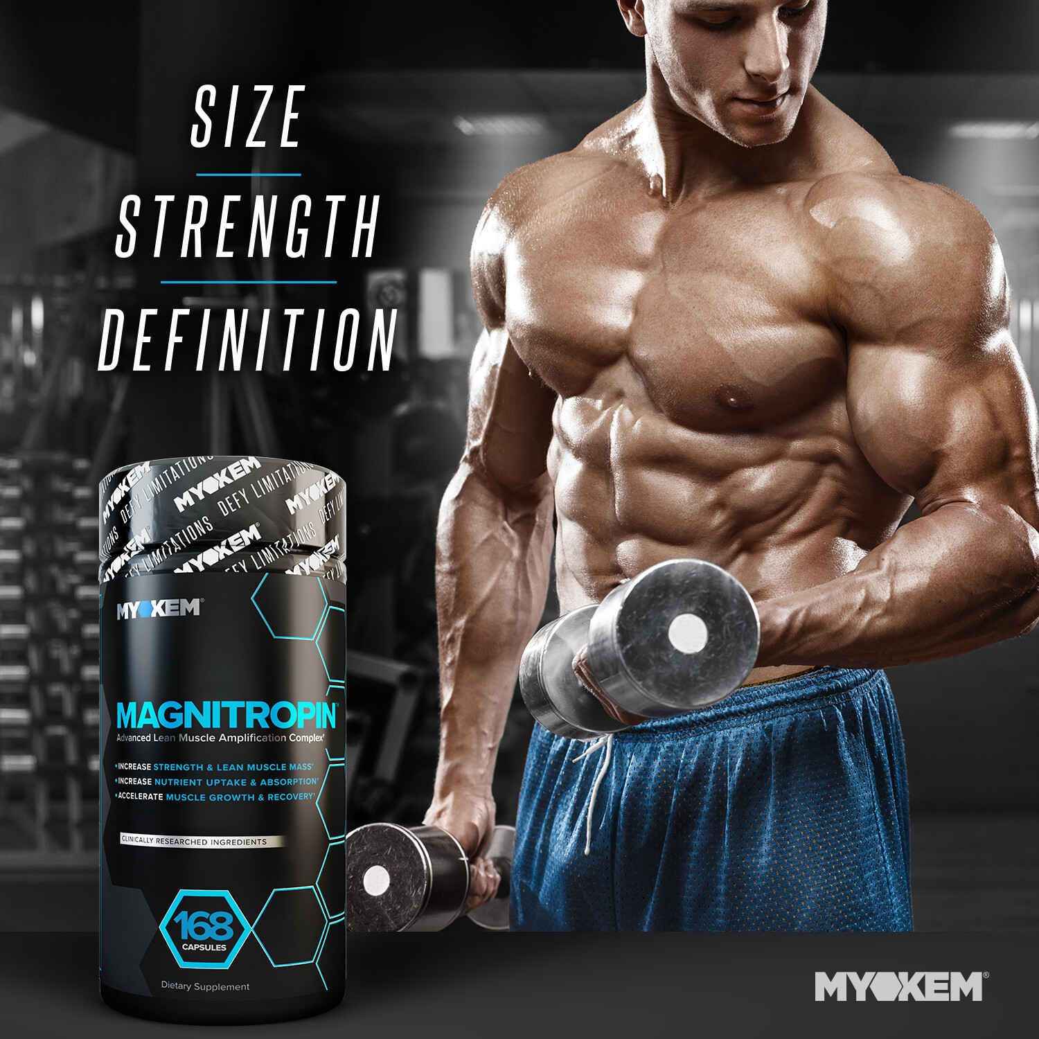 Myokem Magnitropin: Hardcore Muscle Mass Accelerator & Testosterone Booster