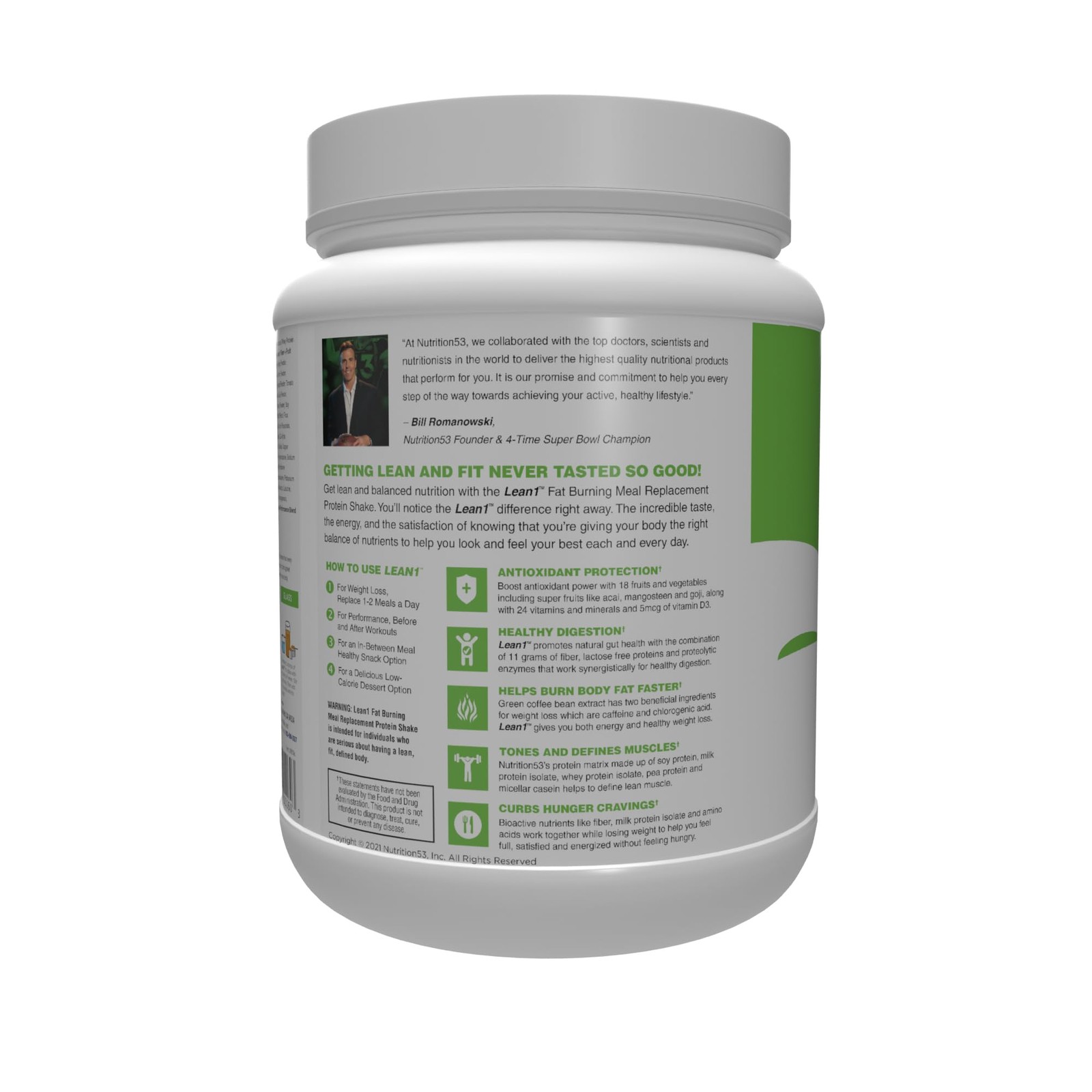 Lean1 Meal Replacement 27.5 Ounce (Pack of 1), Chocolate Peanut Butter
