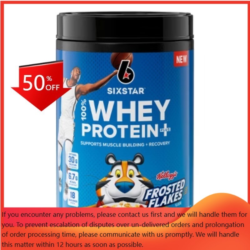 Six Star 100% Whey Protein Plus Kelloggs – Frosted Flakes – 1.81 lbs:Gluten-Free